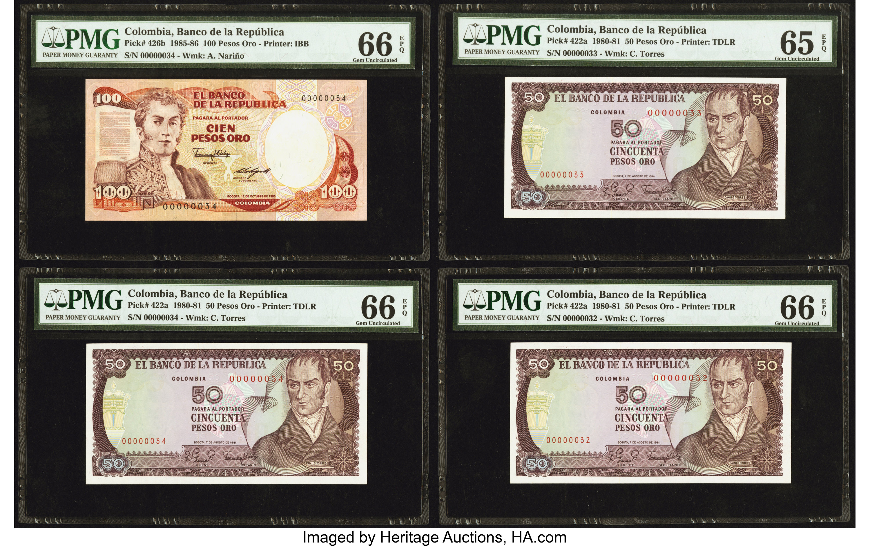 image for: Colombia  500 pesos oro(B968bs1)