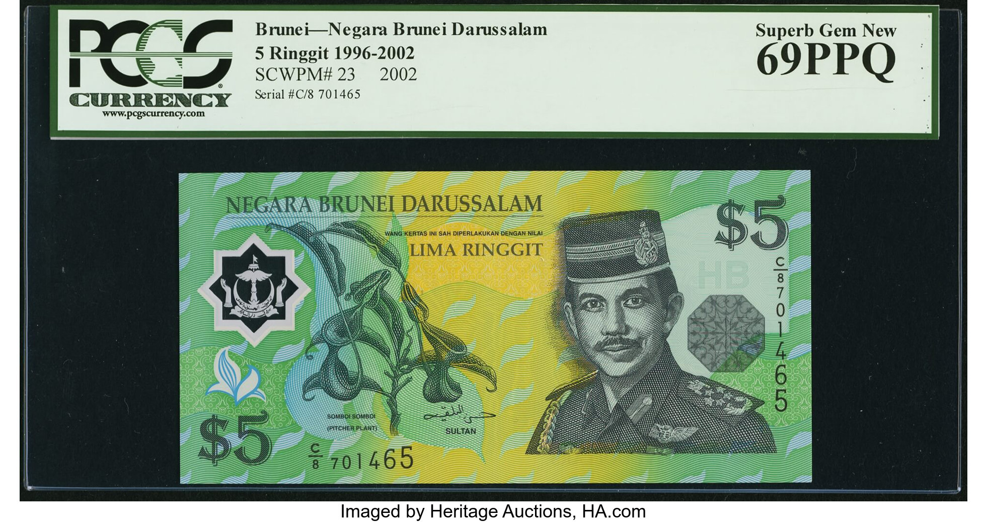 image for: Brunei  5 dollars (B123b)