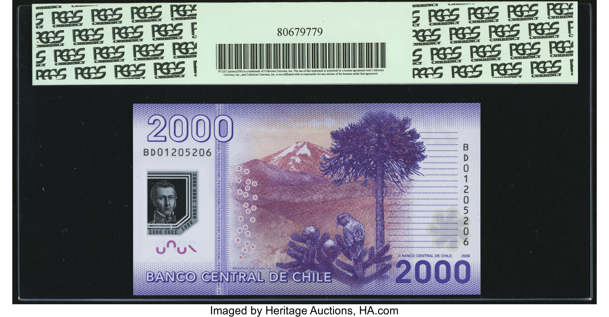 image for: Chile  2,000 pesos (B297b)