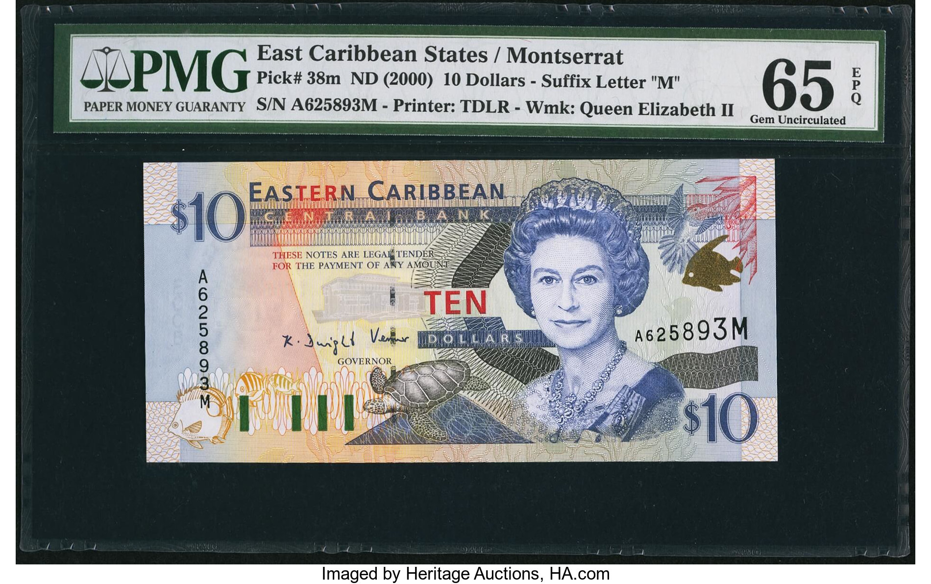 image for: East Caribbean States  10 dollars (B222g)