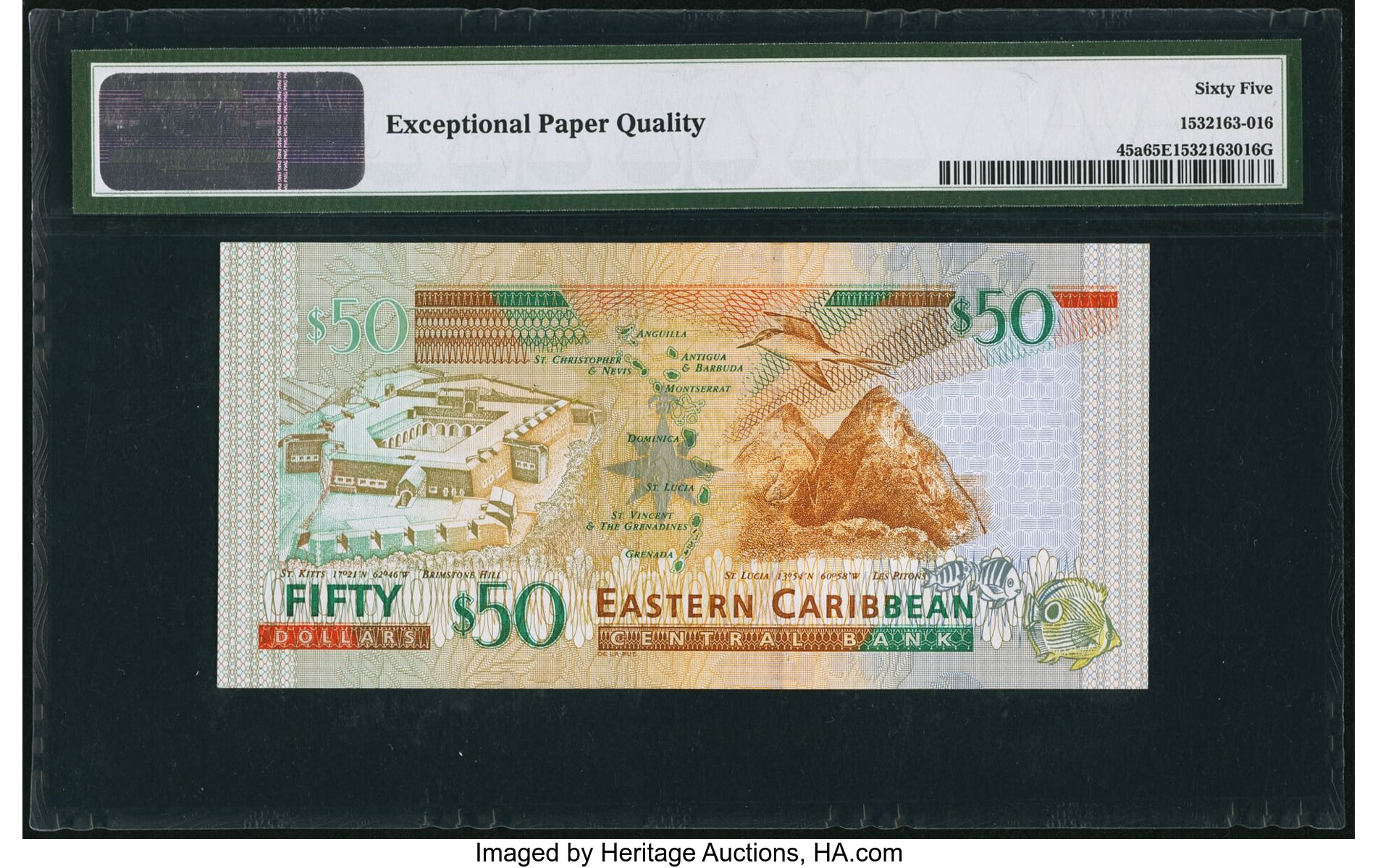 image for: East Caribbean States  50 dollars (B229u)