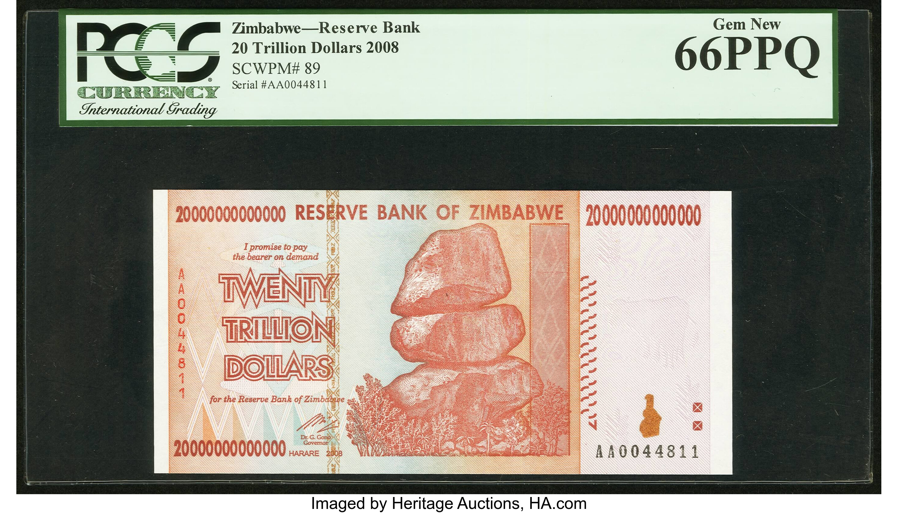 image for: Zimbabwe  20,000,000,000,000 dollars (B180az)