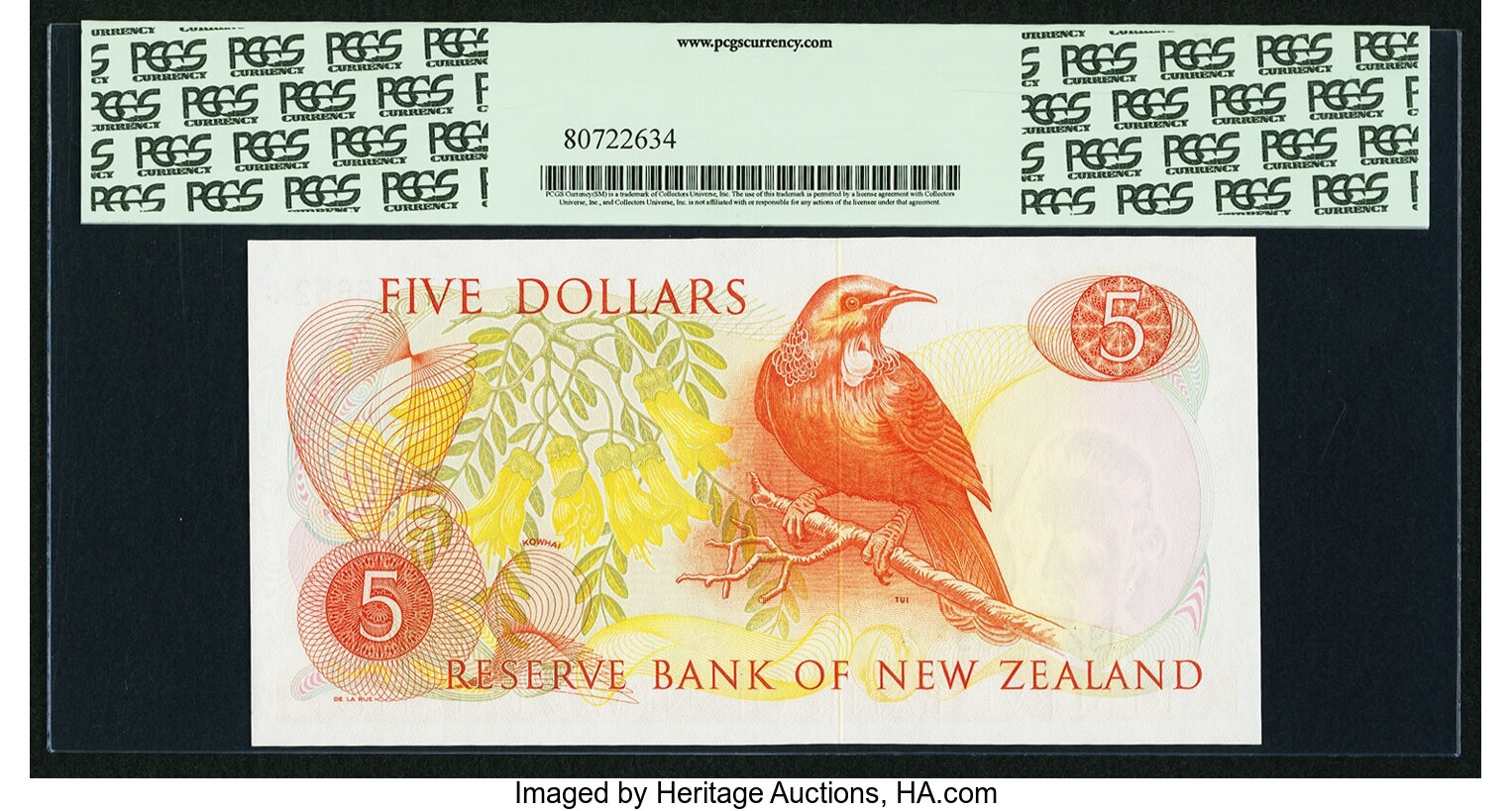 image for: New Zealand  5 dollars (B112ds)