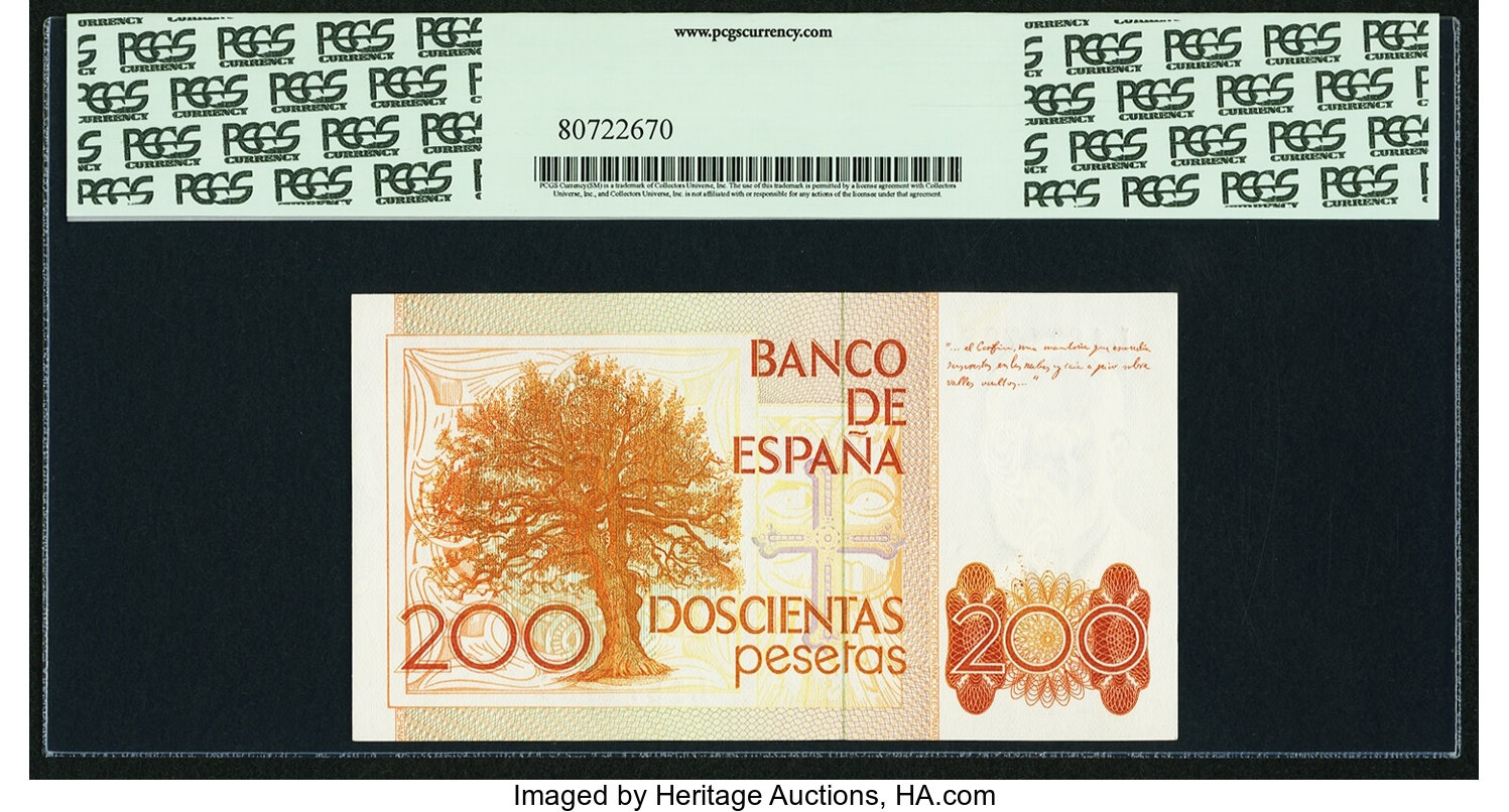 image for: Spain  200 pesetas (B622a)