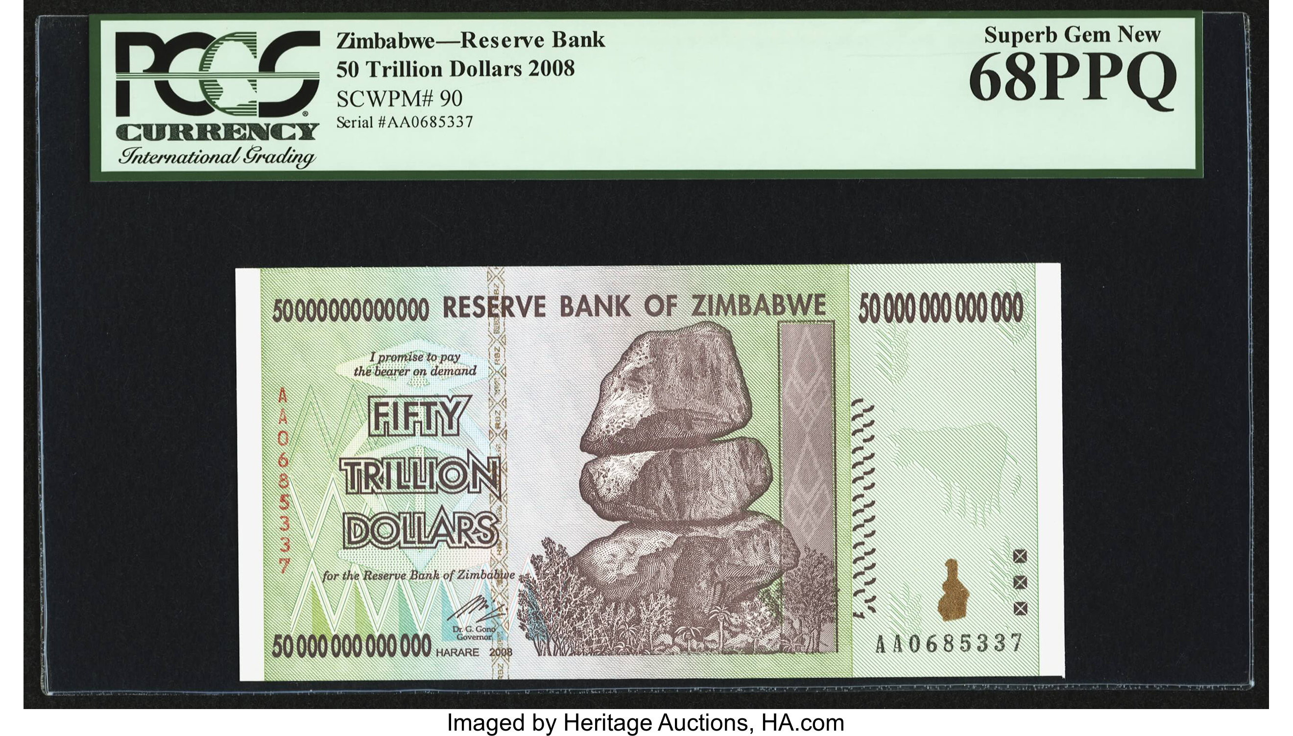 image for: Zimbabwe  50,000,000,000,000 dollars (B181az)