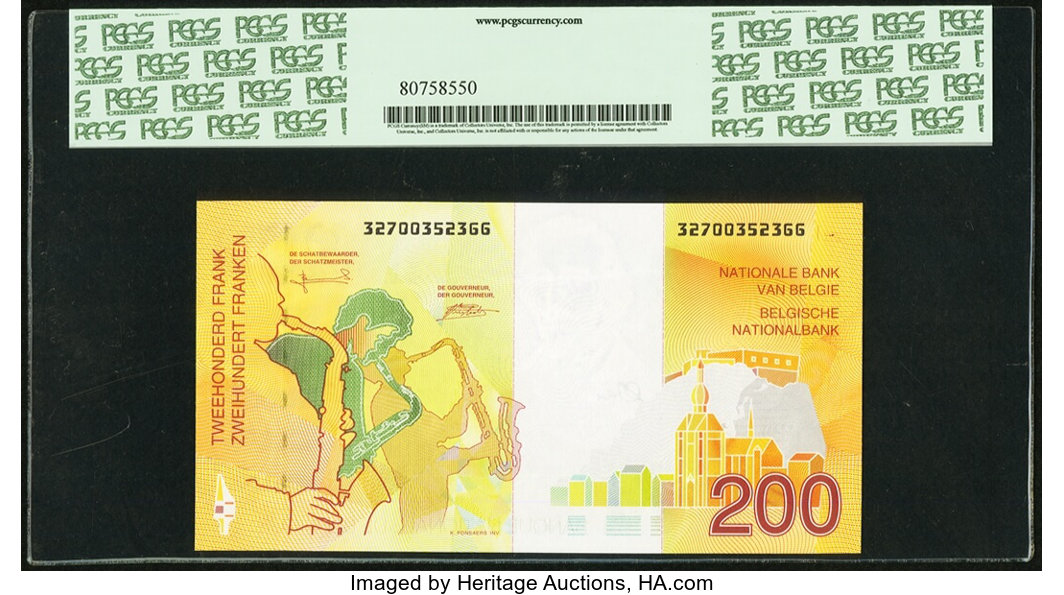 image for: Belgium  200 francs (B591a)
