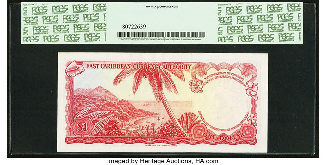 image for: East Caribbean States  1 dollar (B101b3)