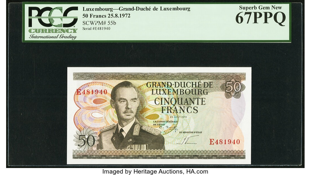 image for: Luxembourg  50 francs (B340bs1)