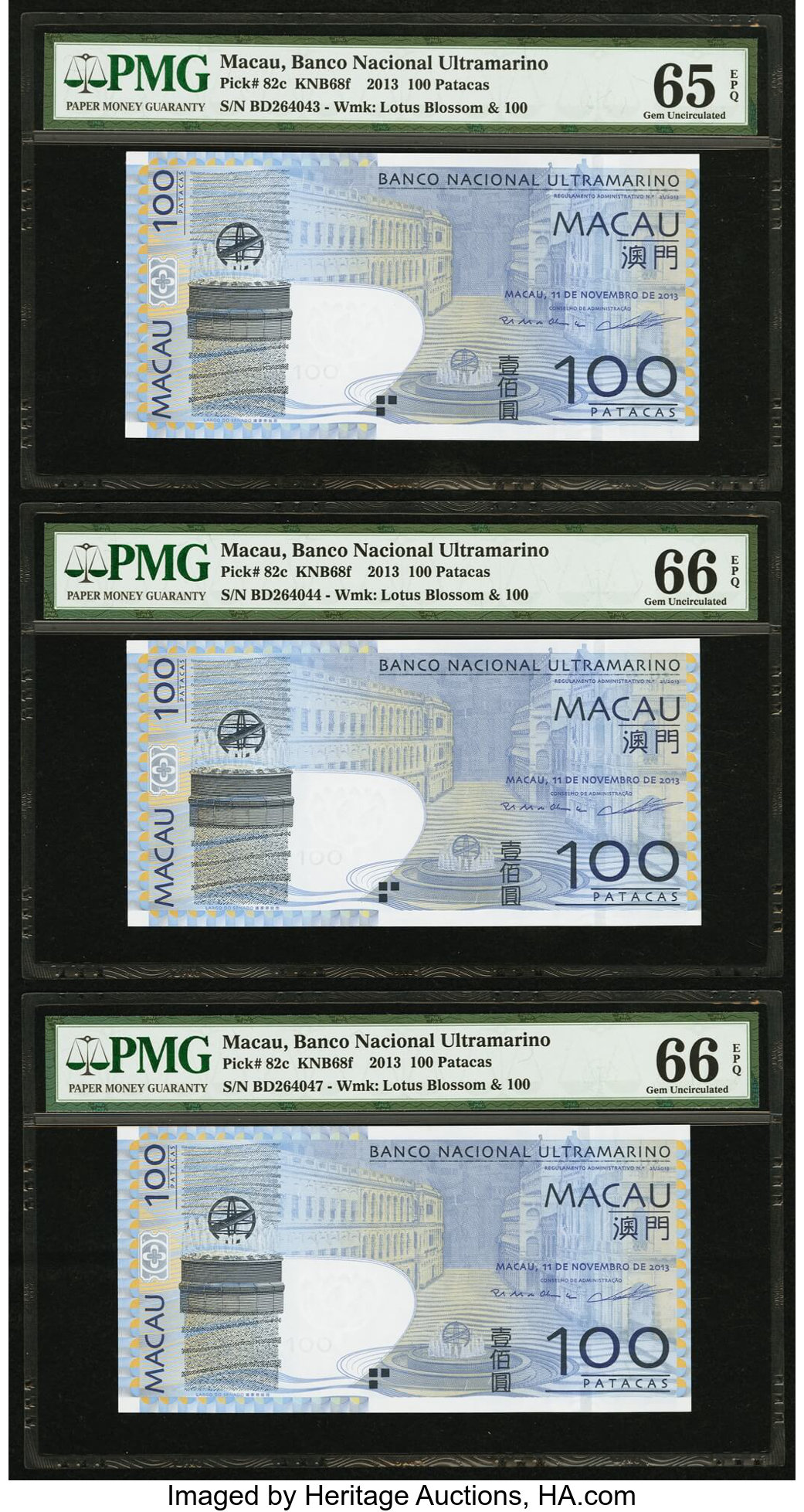 image for: Macau  100 patacas (B071b)