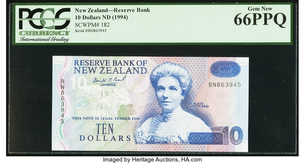 グランド牧場 セレクトセール of Bank Reserve New B129as,P182as dollars 10 Zealand その他