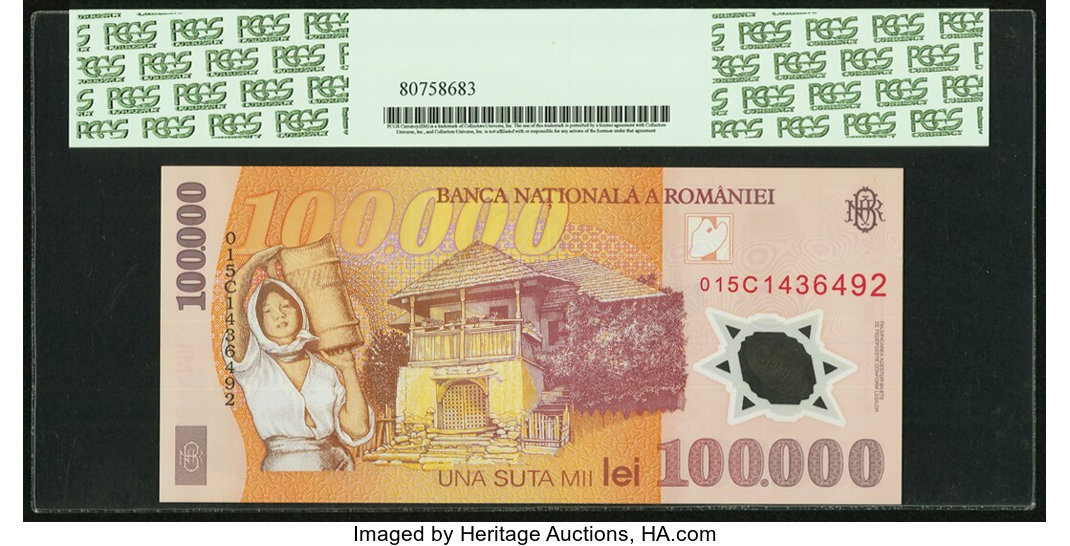 image for: Romania  100,000 lei (B275as2)