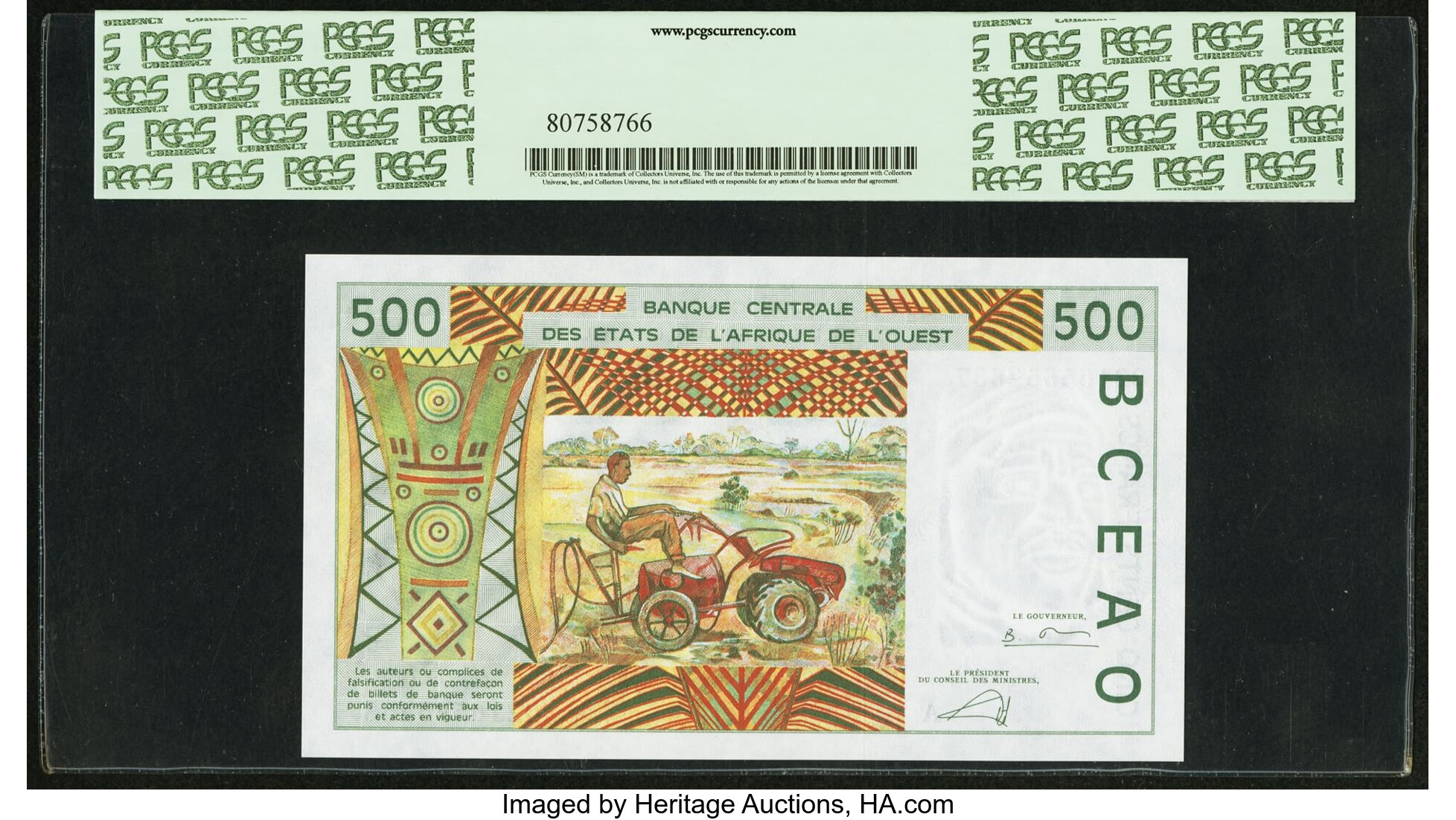 image for: West African States  500 francs (B115Aj)