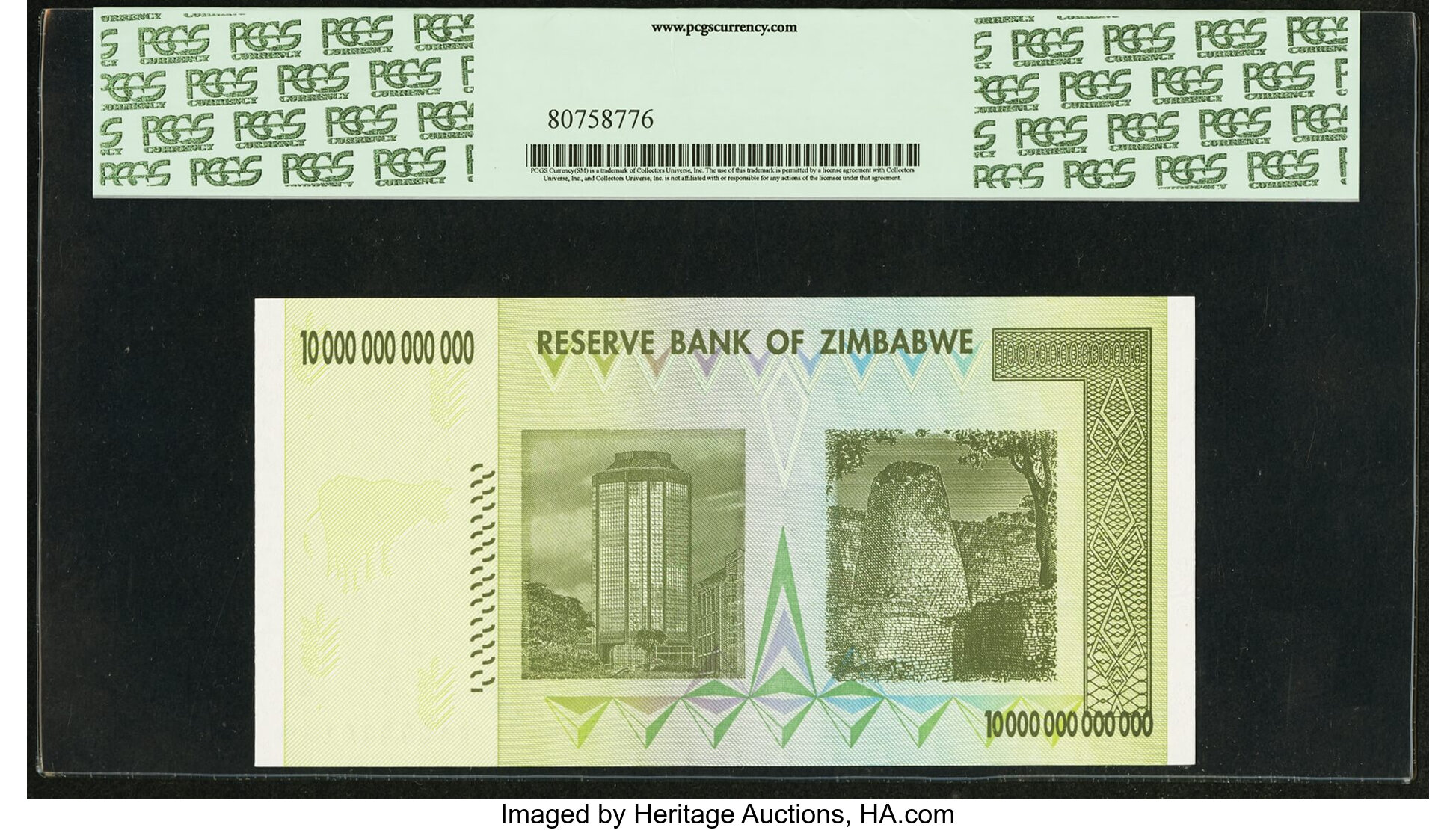 image for: Zimbabwe  10,000,000,000,000 dollars (B179a)