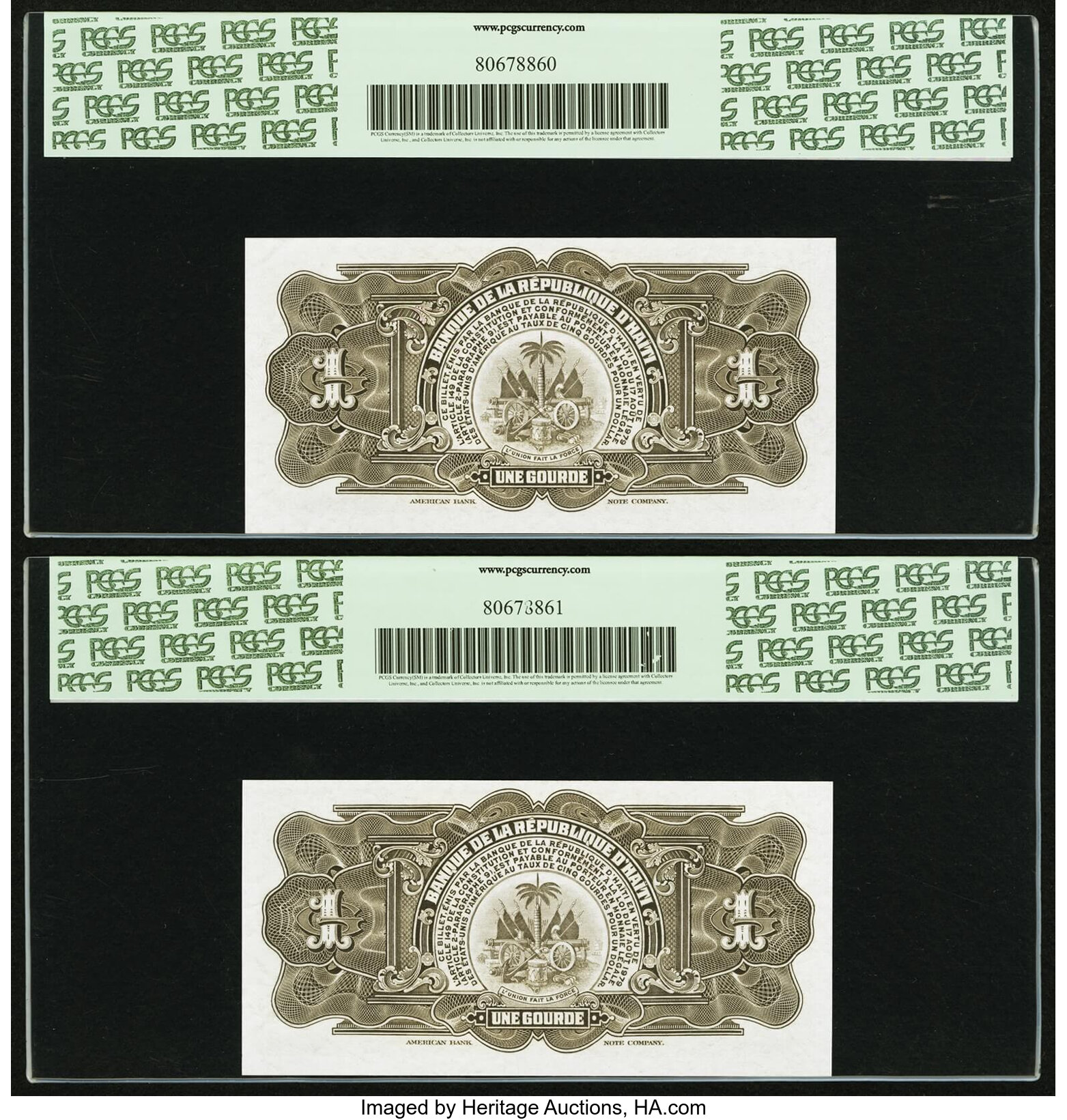 image for: Haiti  1 gourde (B801as2)