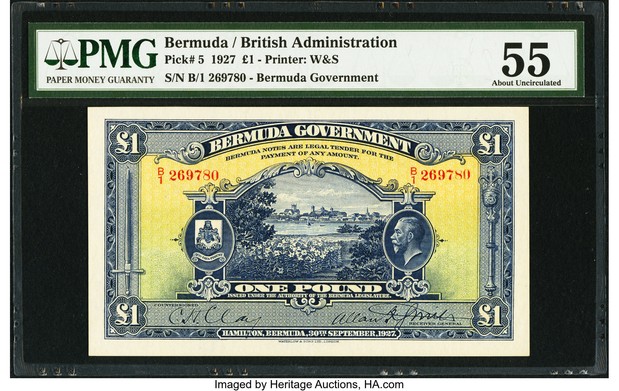 image for: Bermuda  1 pound(B105t2)