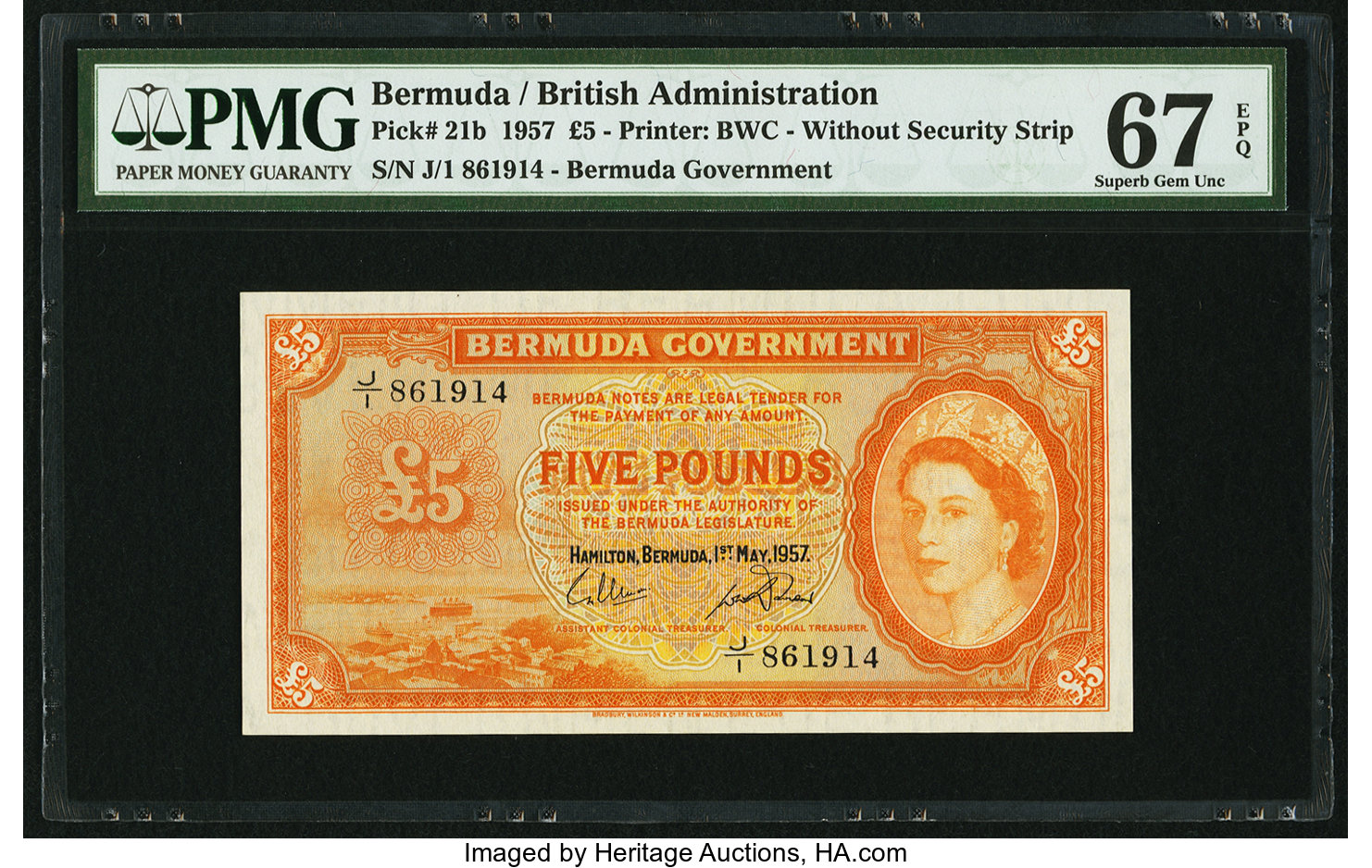 image for: Bermuda  5 pounds (B122b)