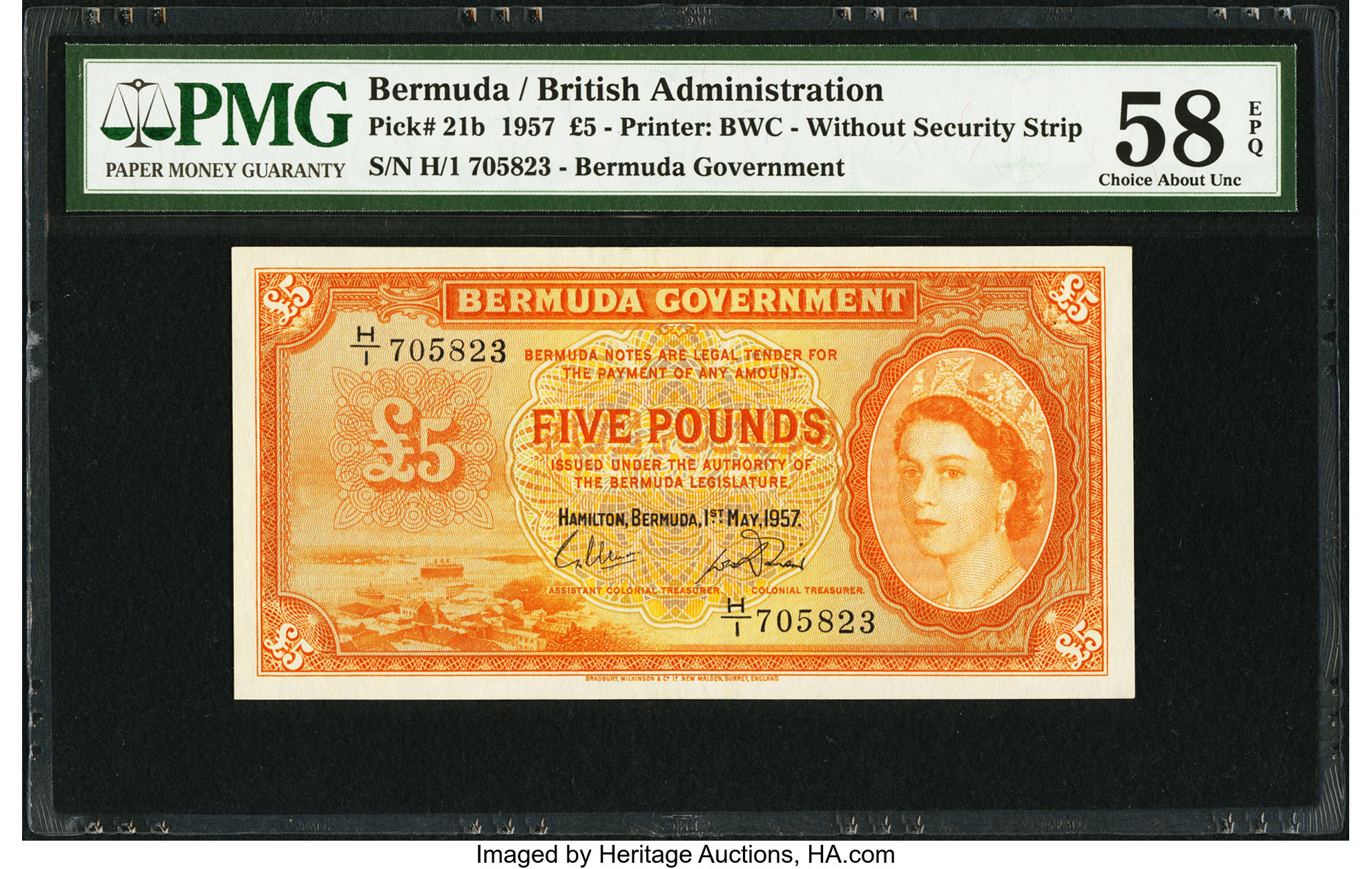 image for: Bermuda  5 pounds (B122as1)