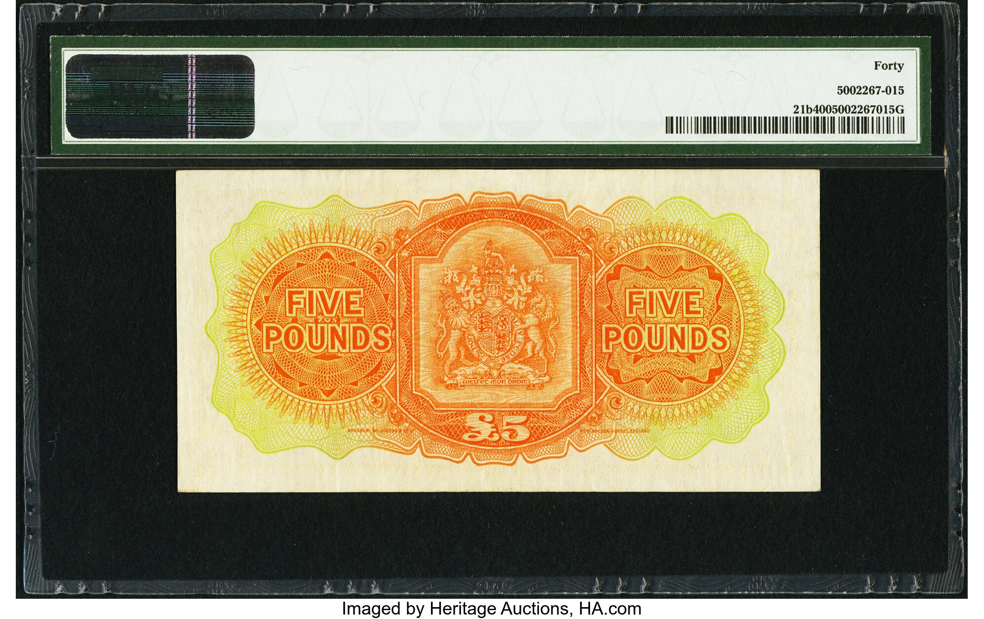 image for: Bermuda  5 pounds (B122c)