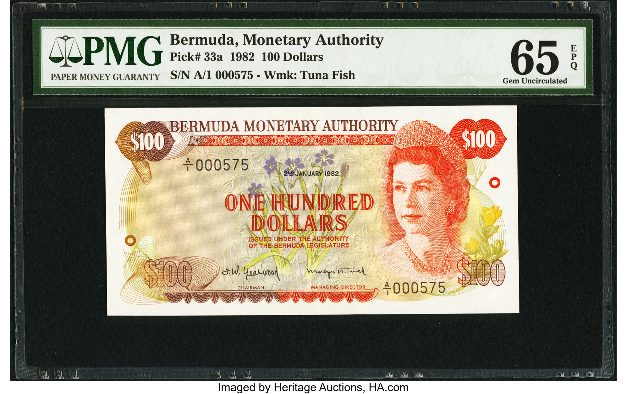 image for: Bermuda  100 dollars (B206bs1)