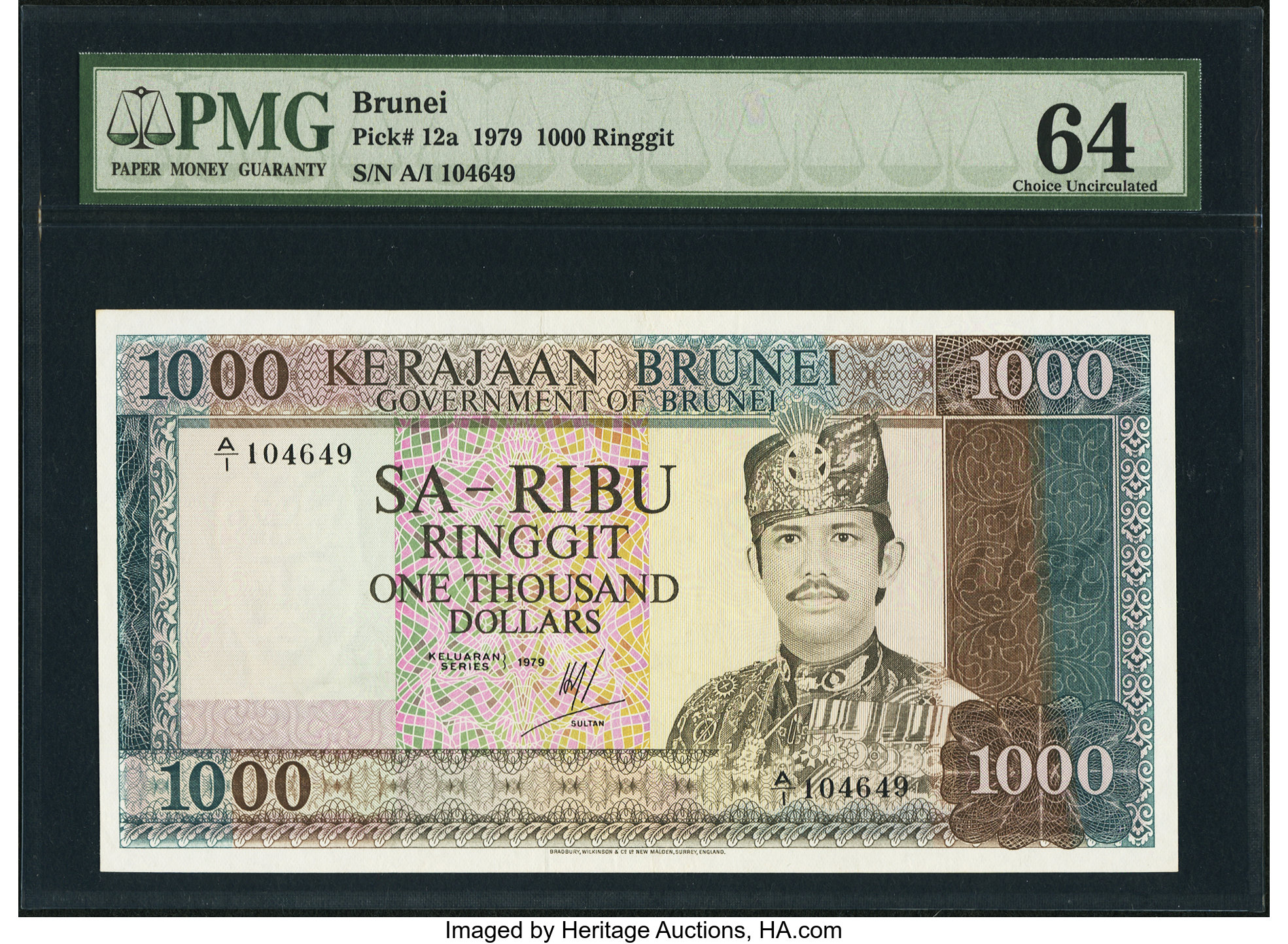 image for: Brunei  1,000 dollars (B112s)
