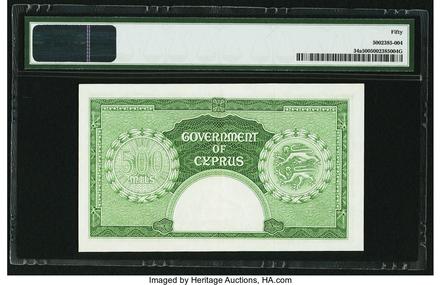 image for: Cyprus  500 mils (B134as1)