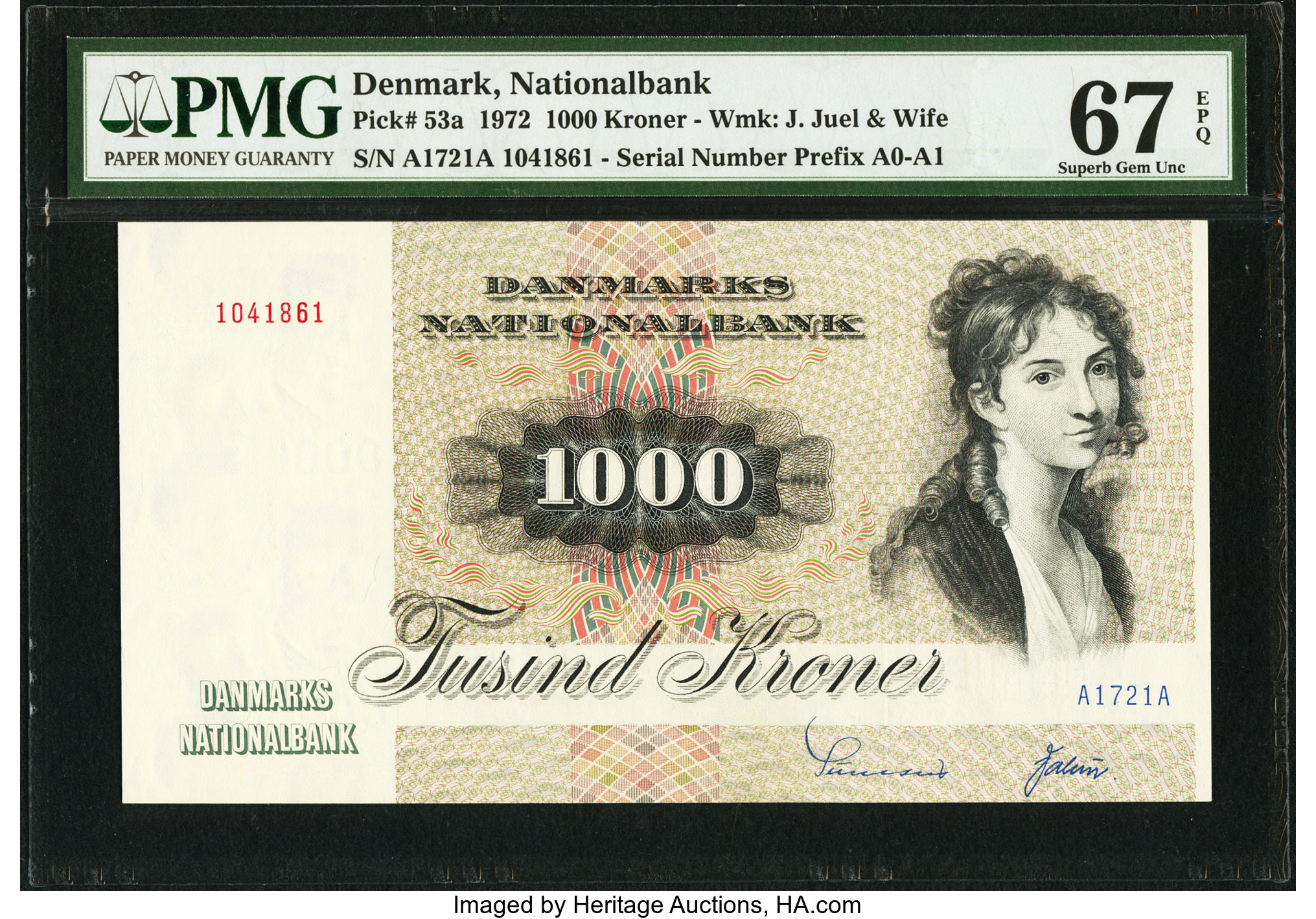 image for: Denmark  1,000 kroner (B924b)