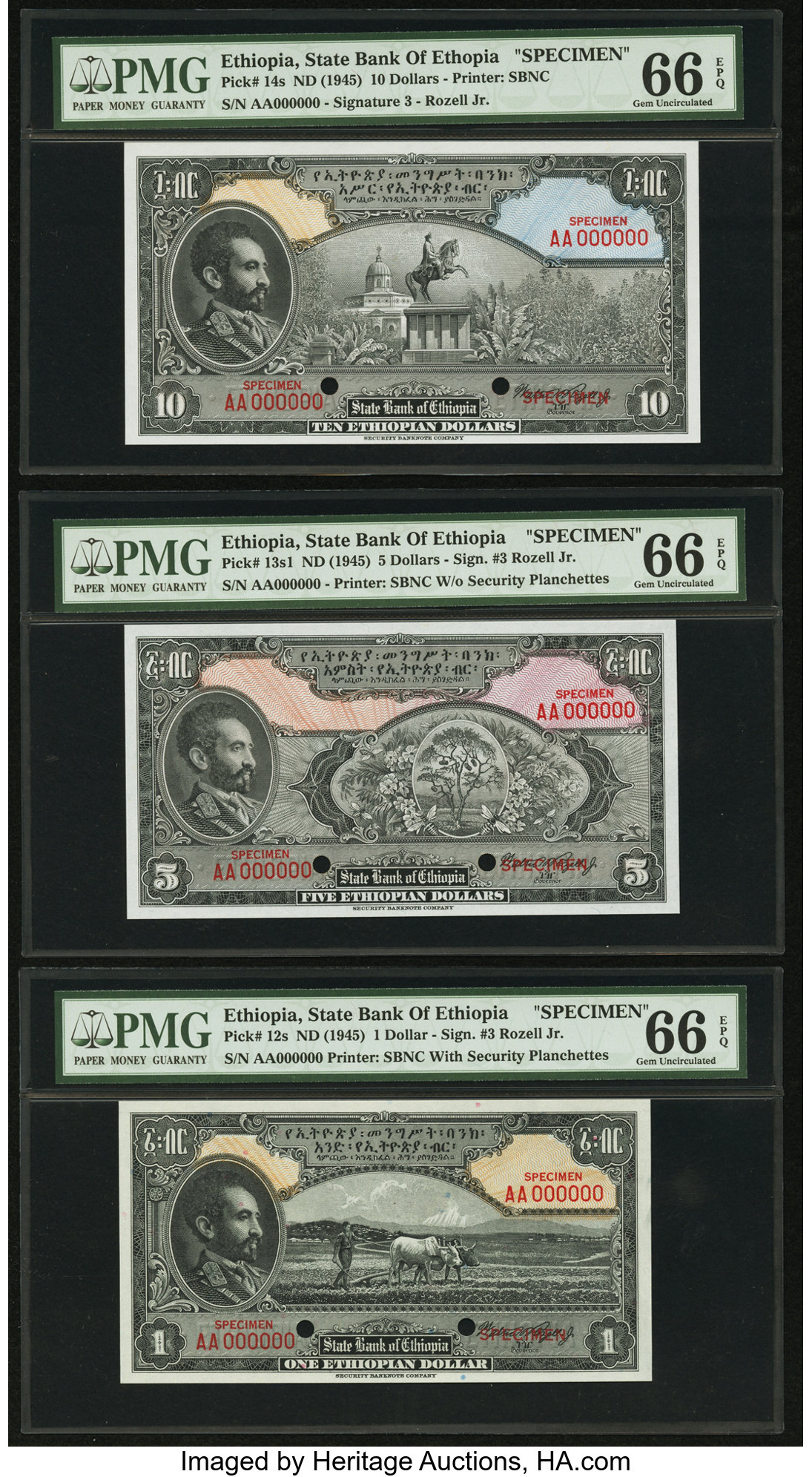 image for: Ethiopia  1 Ethiopian dollar(B201cs)