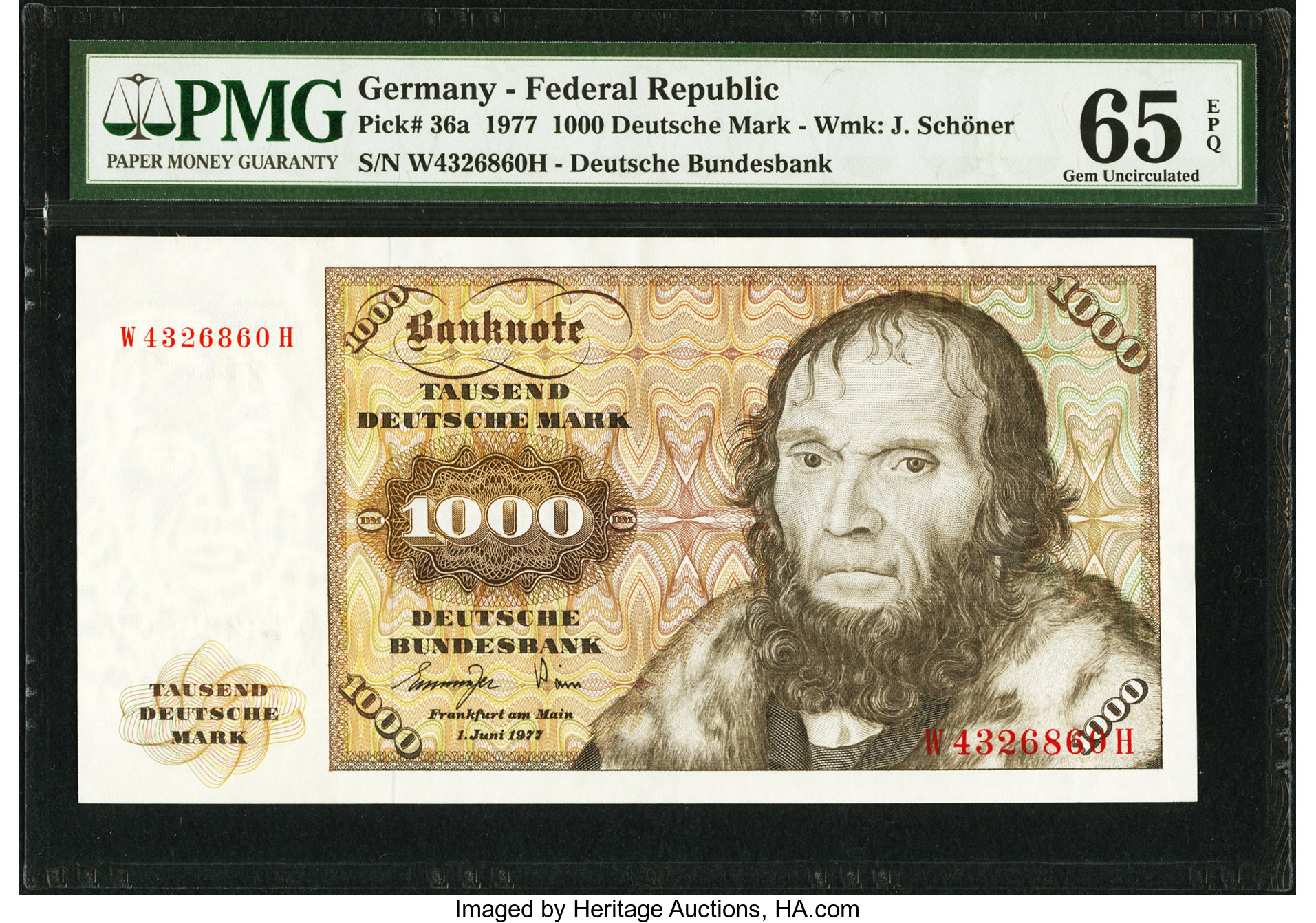 image for: Germany, Federal Republic of  1,000 deutsche mark (B207b)