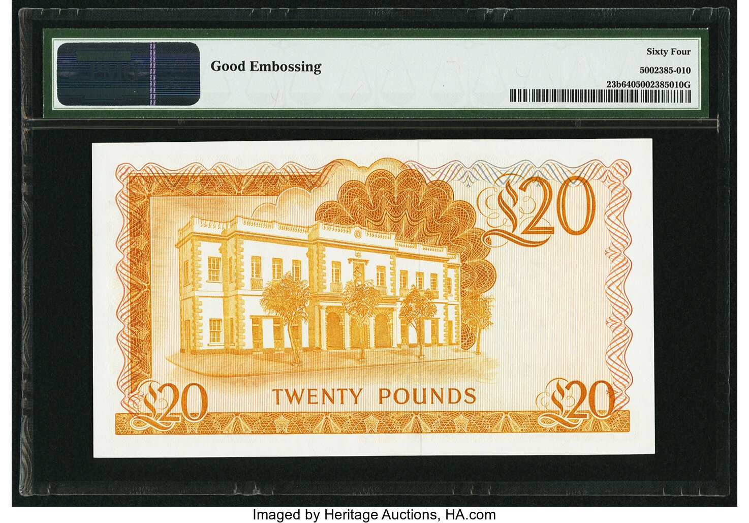 image for: Gibraltar  20 pounds (B121c)