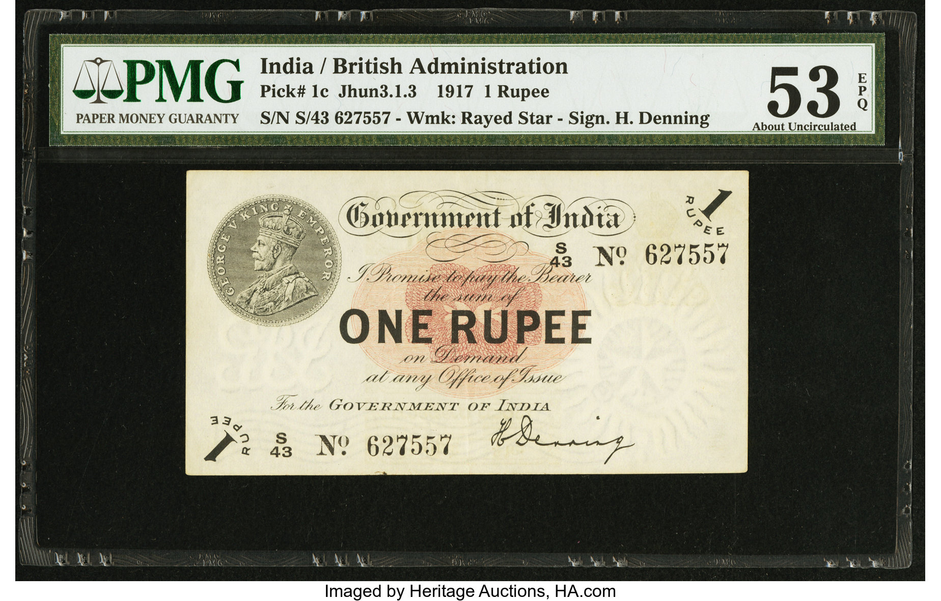 image for: India  1 rupee (B135d)