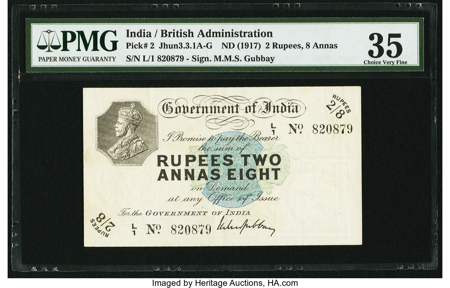 image for: India  2 rupees 8 annas(B136a4)