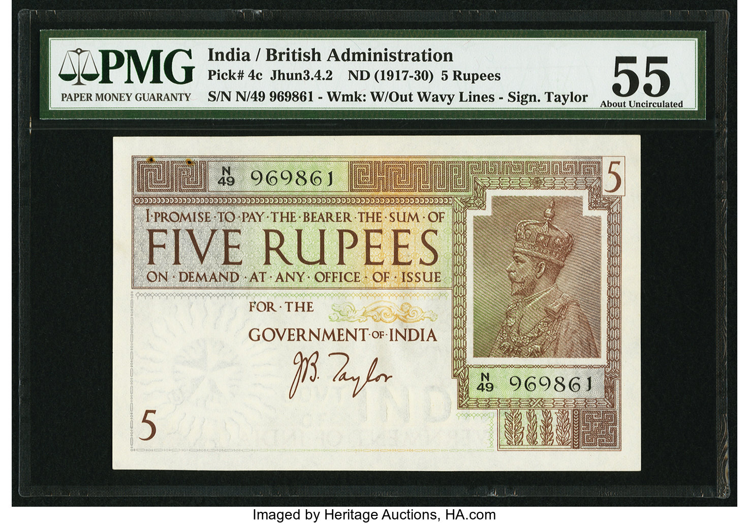 image for: India  5 rupees (B138c)