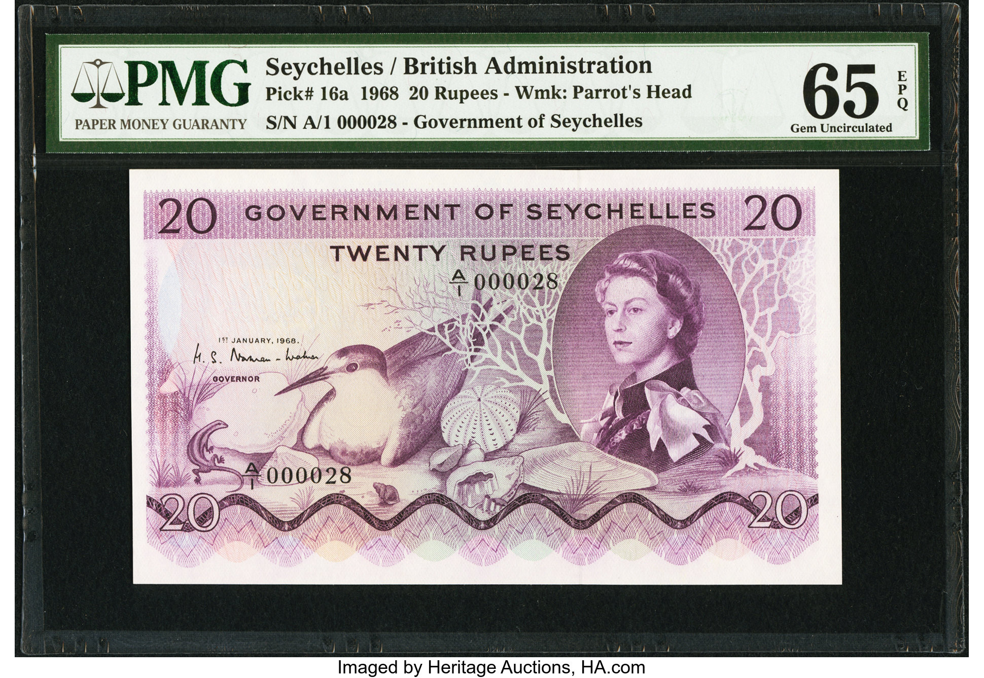 image for: Seychelles  20 rupees (B123bs2)