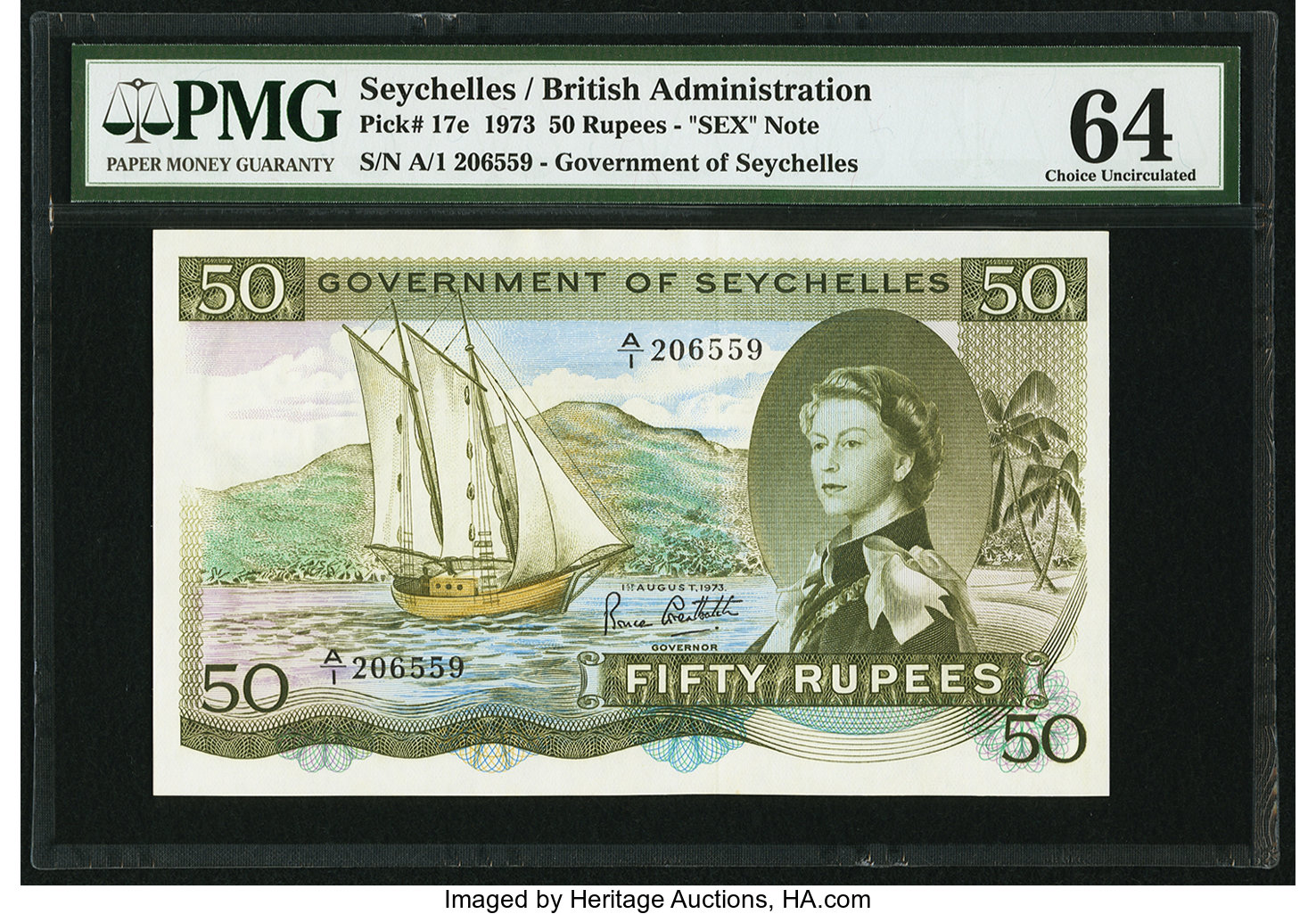 image for: Seychelles  50 rupees (B124a)