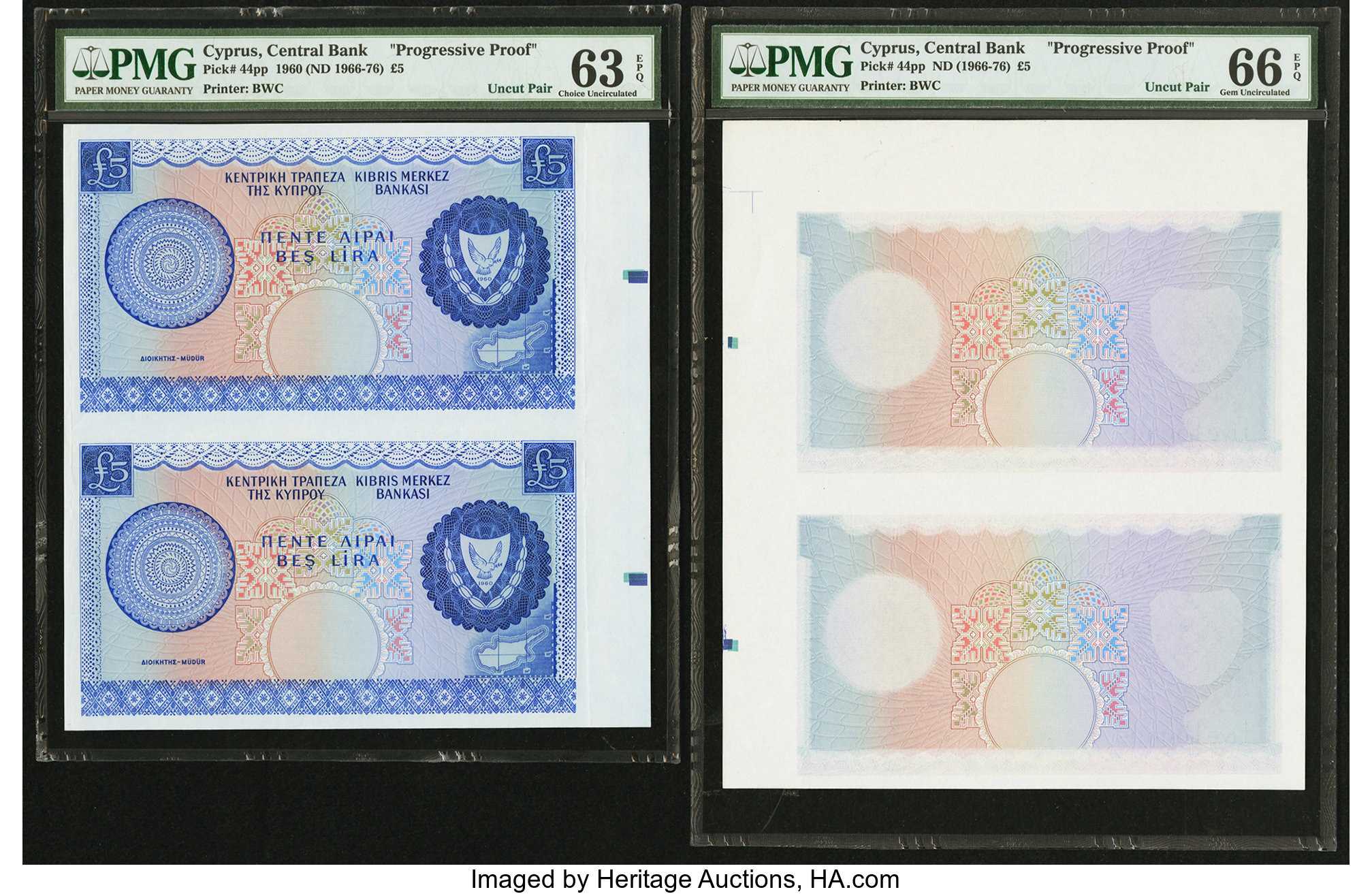 image for: Cyprus  5 pounds (B304gs)
