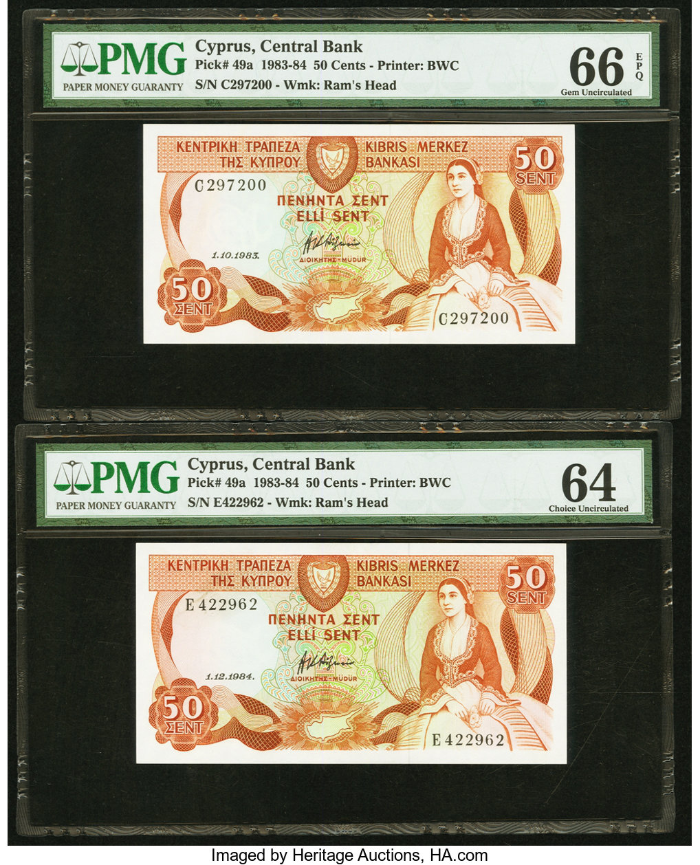 image for: Cyprus  50 cents (B309as)