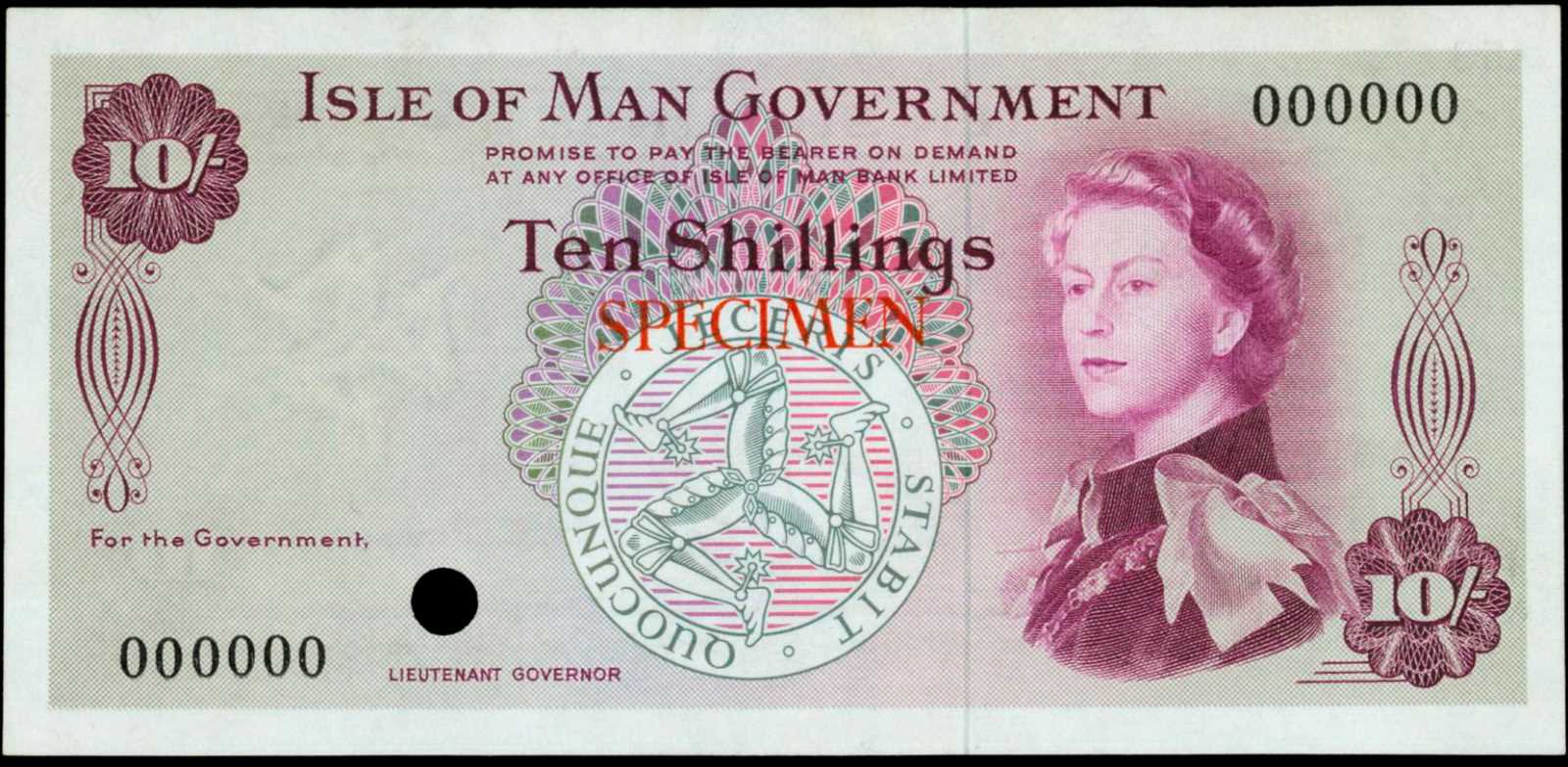 image for: Isle of Man  10 shillings (B101a)