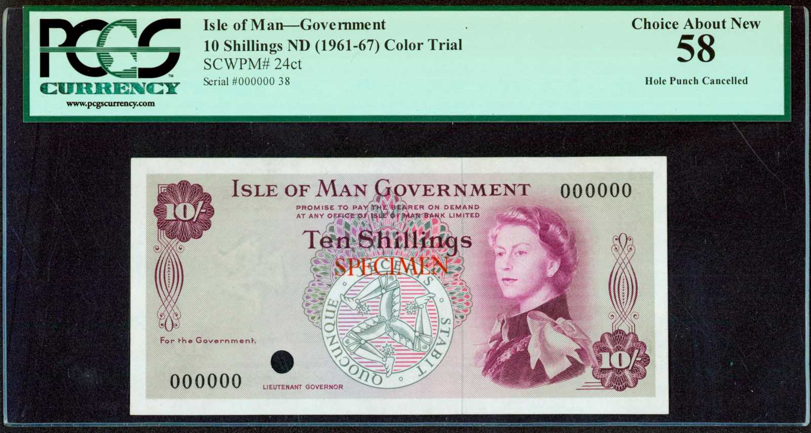 image for: Isle of Man  10 shillings (B101a)