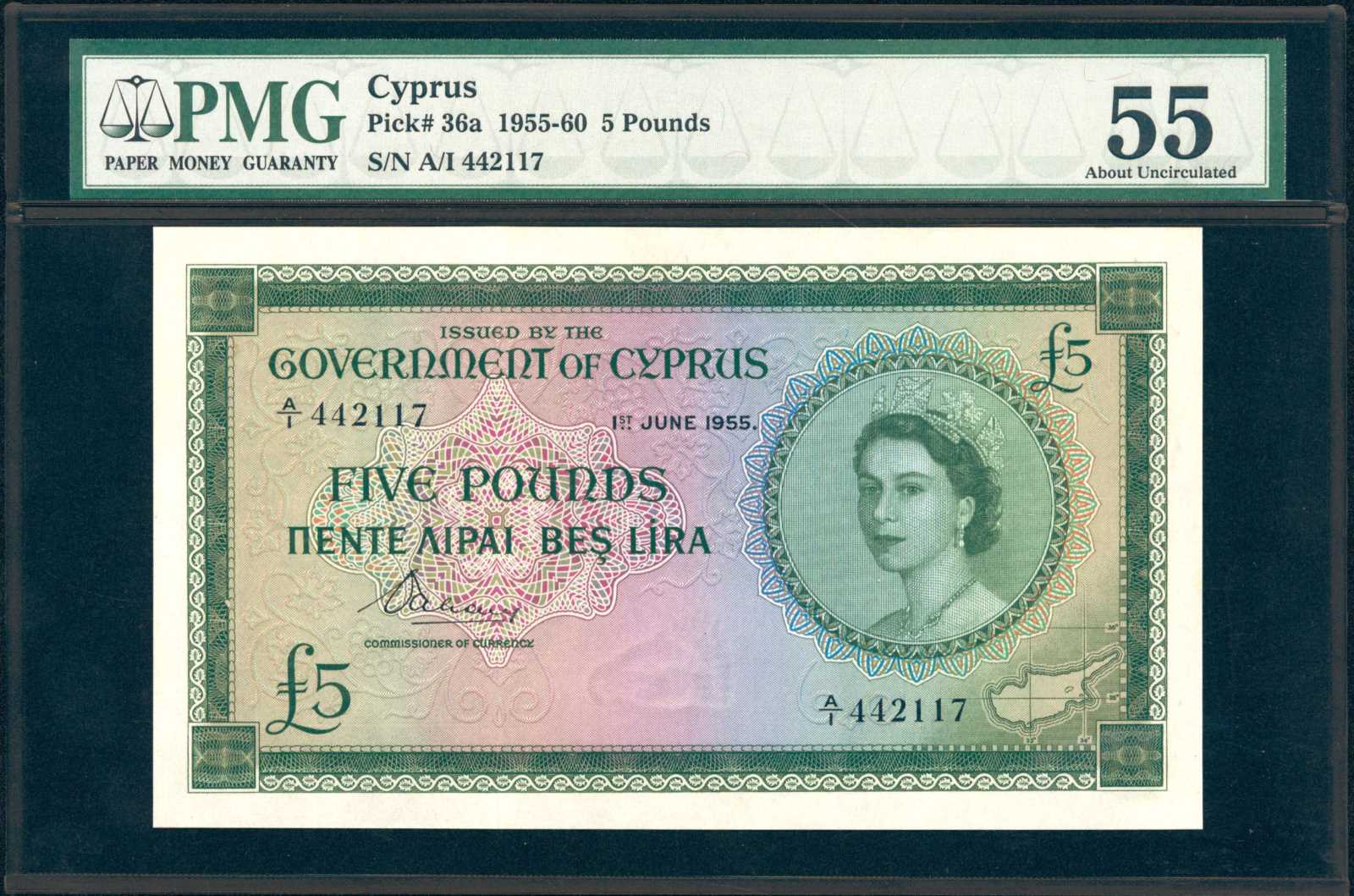 image for: Cyprus  5 pounds (B136ds1)