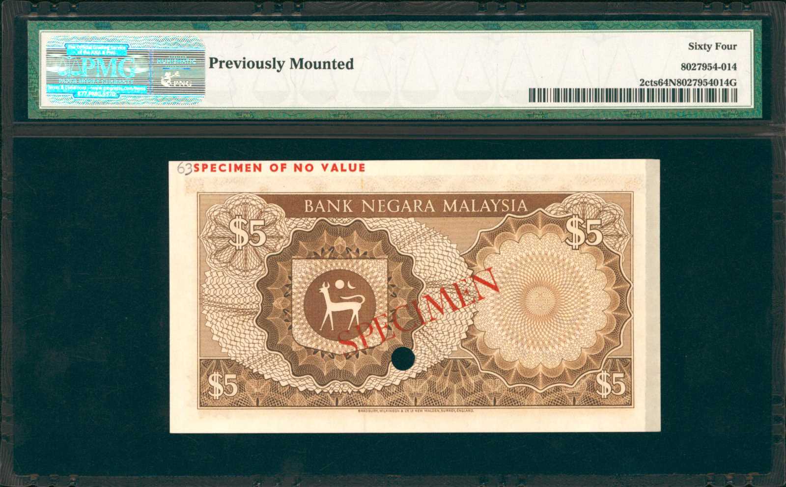 image for: Malaysia  5 ringgit (B102az)