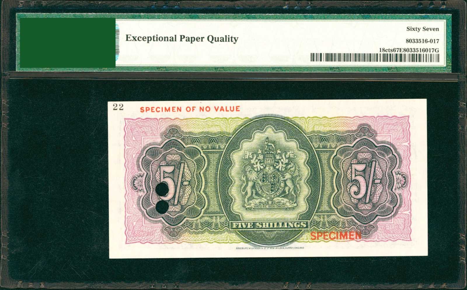 image for: Bermuda  5 shillings (B119b)