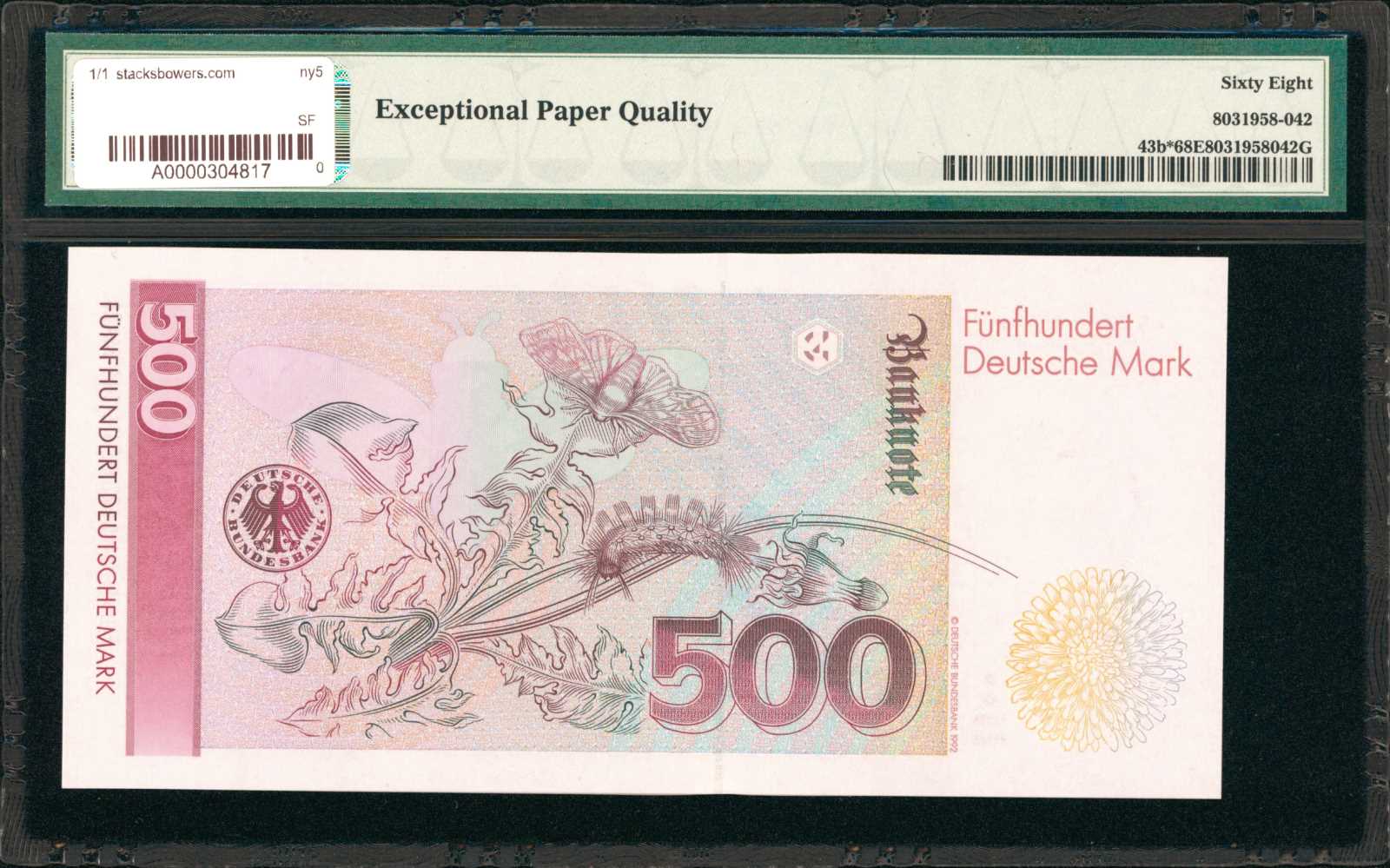 image for: Germany, Federal Republic of  500 deutsche mark (B228as2)