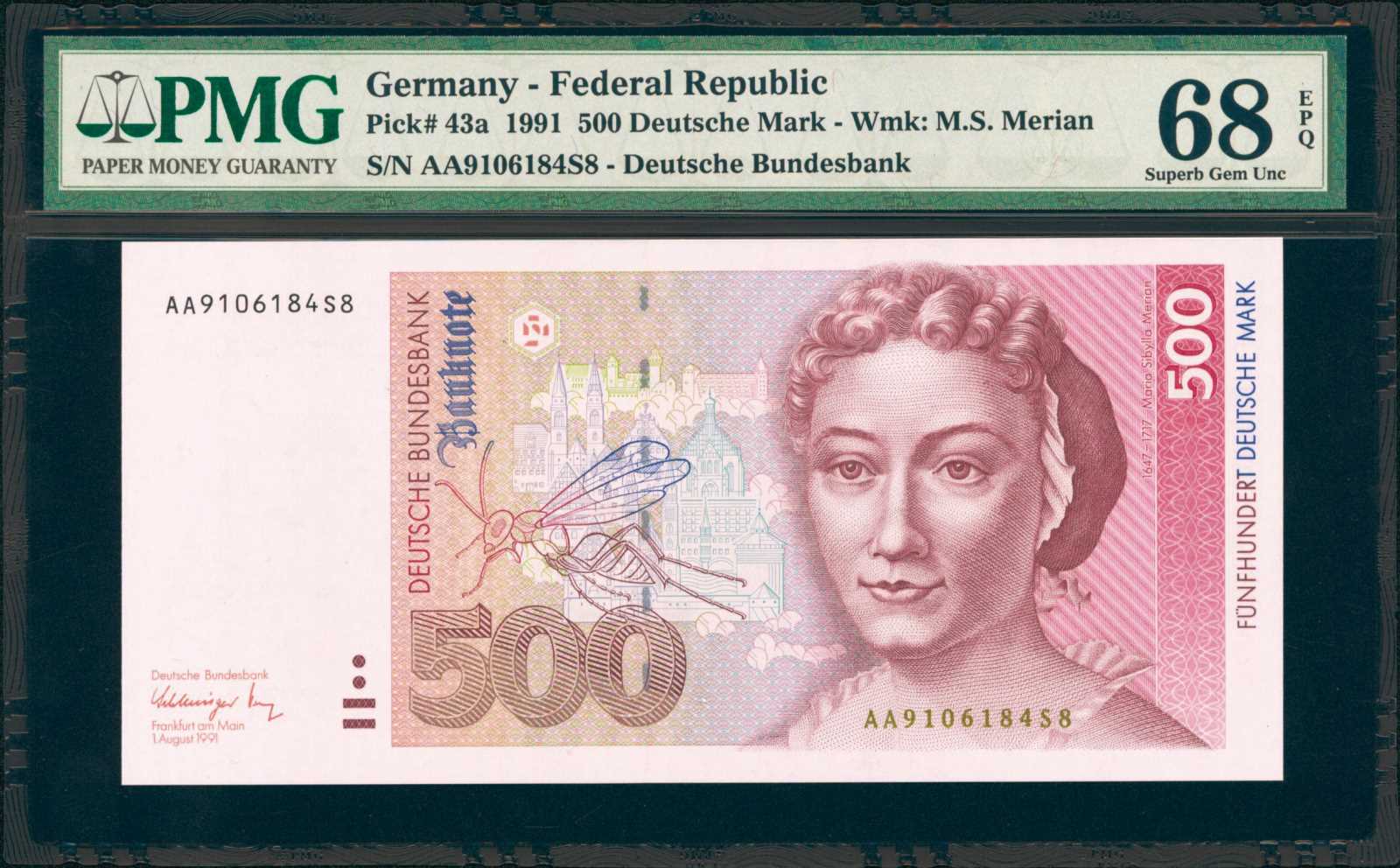 image for: Germany, Federal Republic of  500 deutsche mark (B228as2)