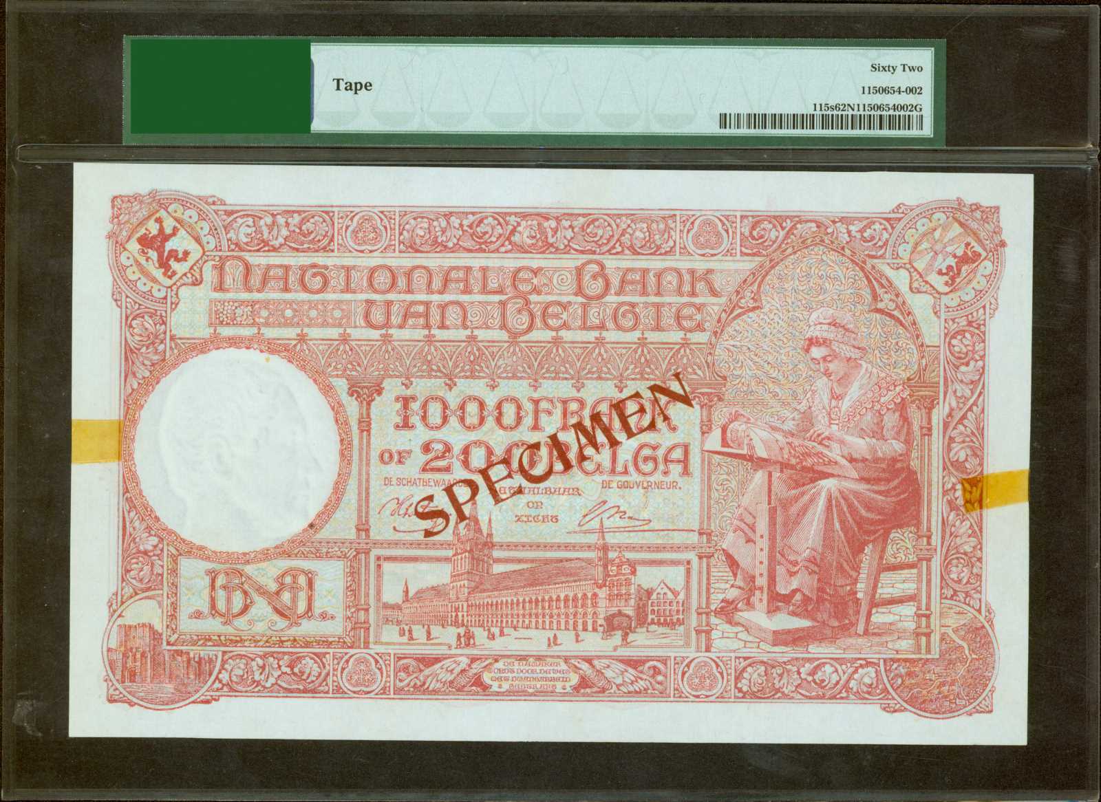 image for: Belgium  1,000 francs / 200 belgas (B567as2)