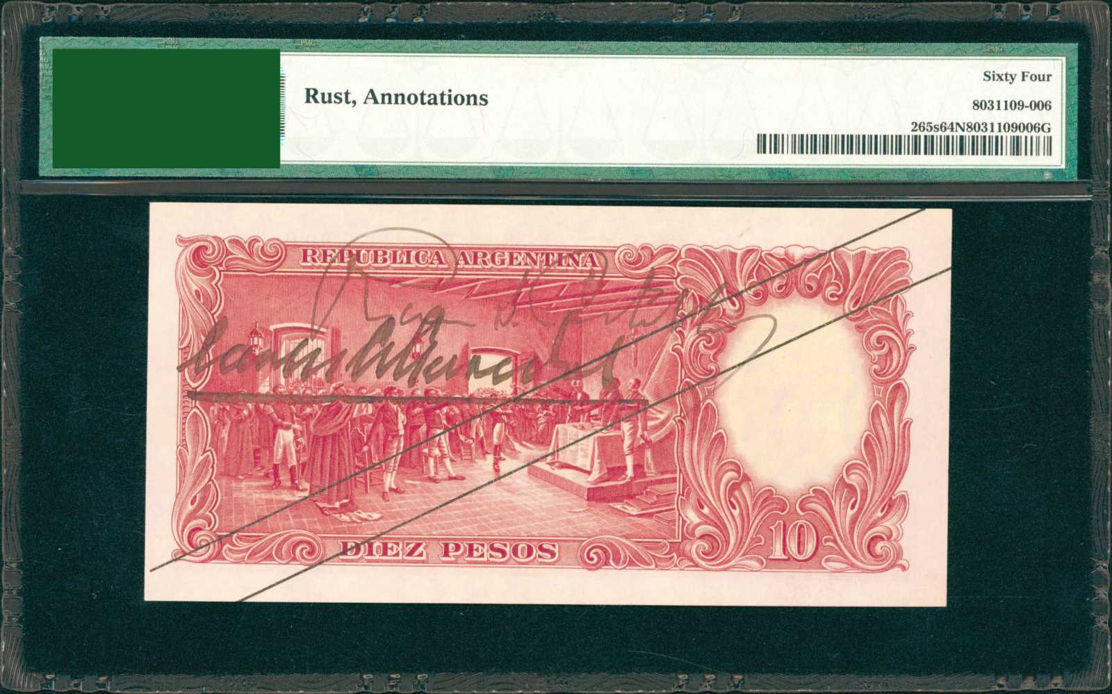 image for: Argentina  10 pesos (B304as)