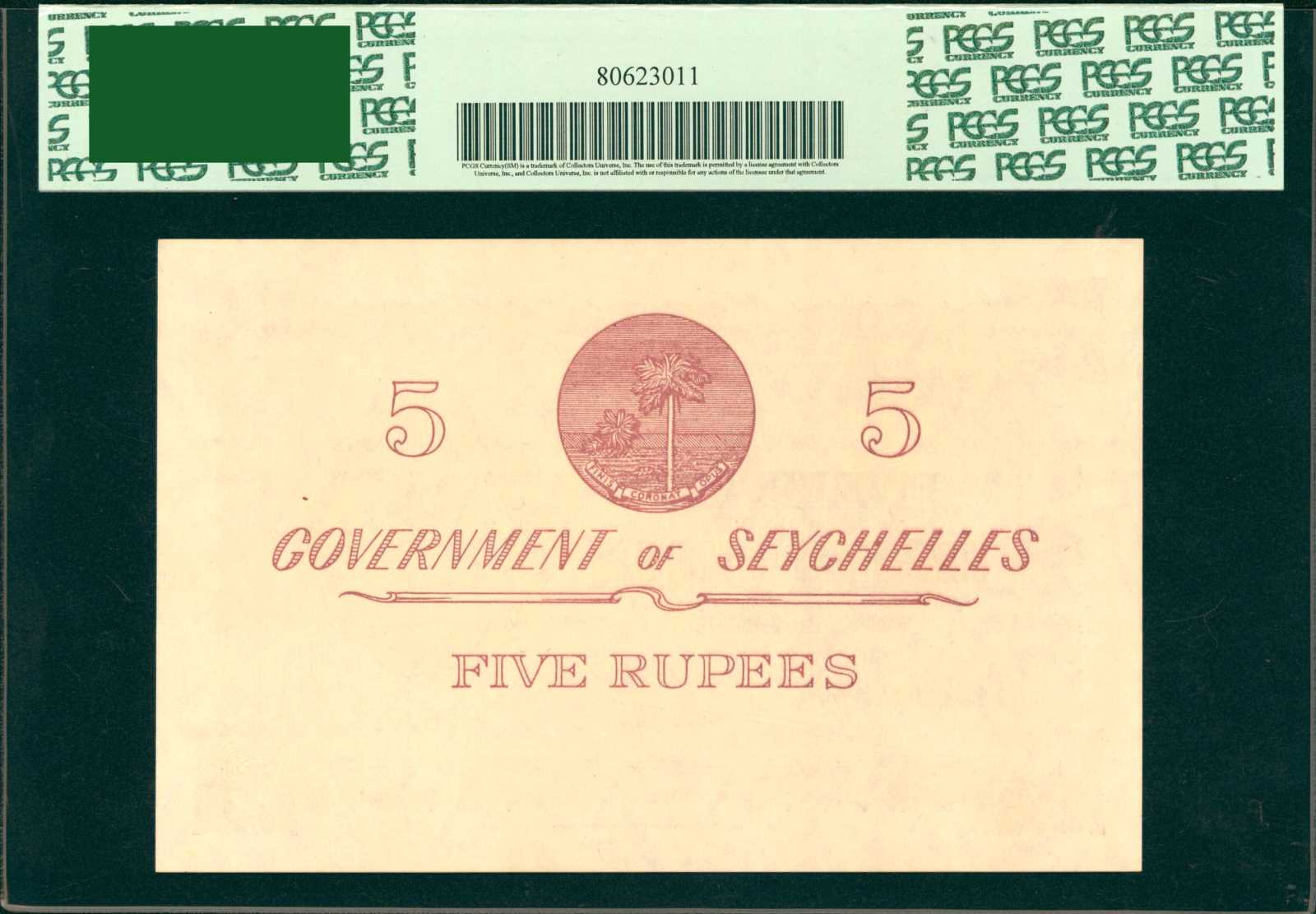 image for: Seychelles  5 rupees(B118as)