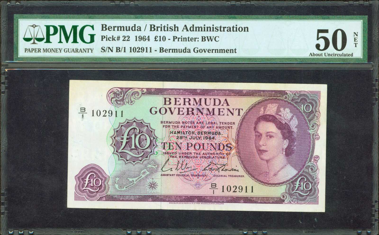 image for: Bermuda  10 pounds (B123at)