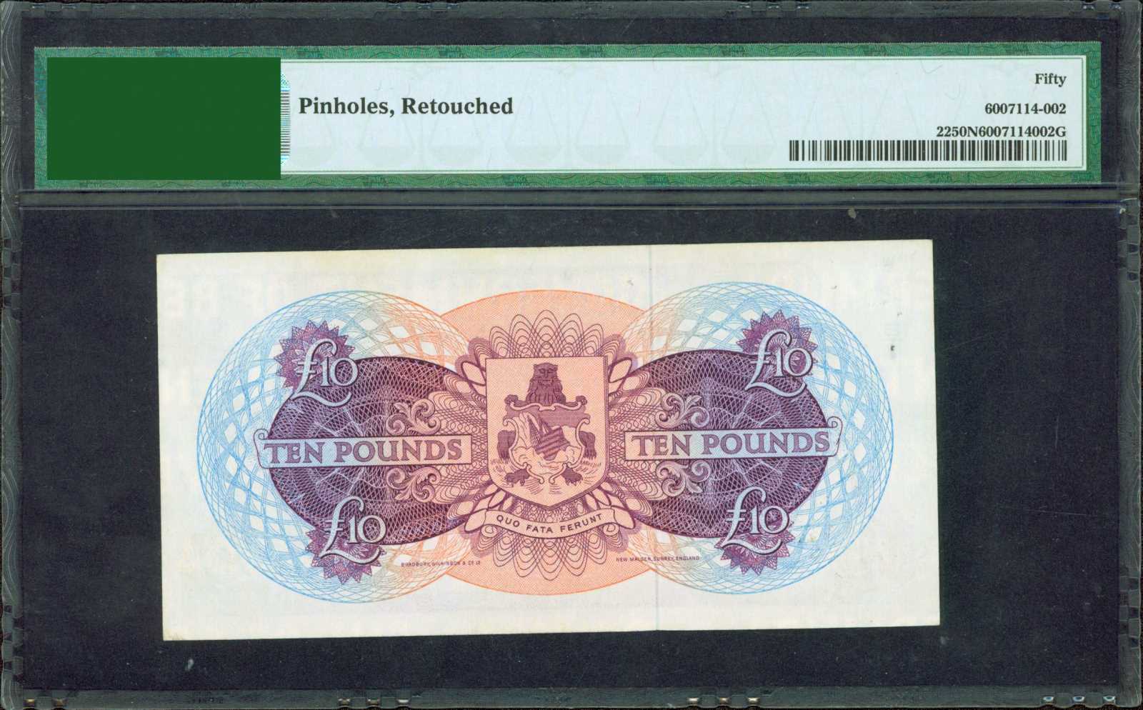 image for: Bermuda  10 pounds (B123a)