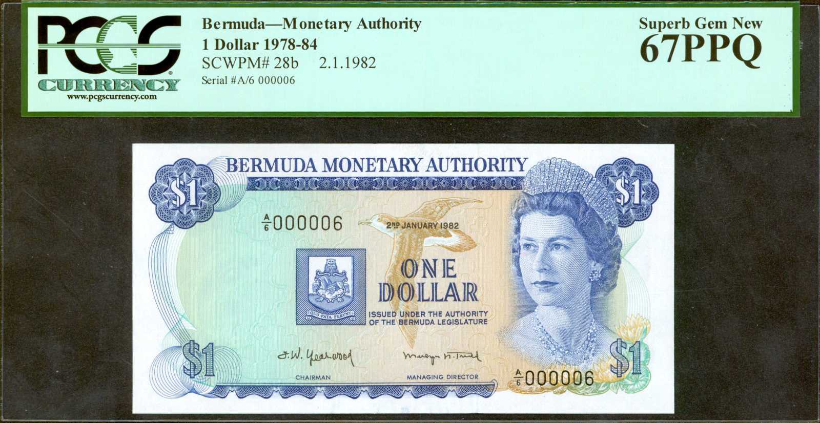 image for: Bermuda  1 dollar (B201fs2)