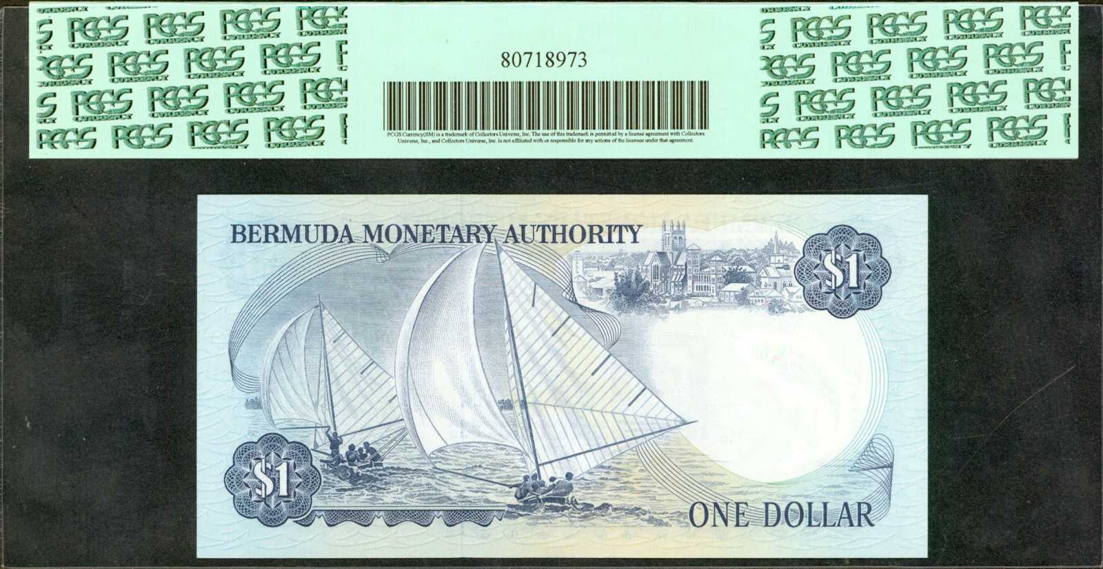 image for: Bermuda  1 dollar (B201a)